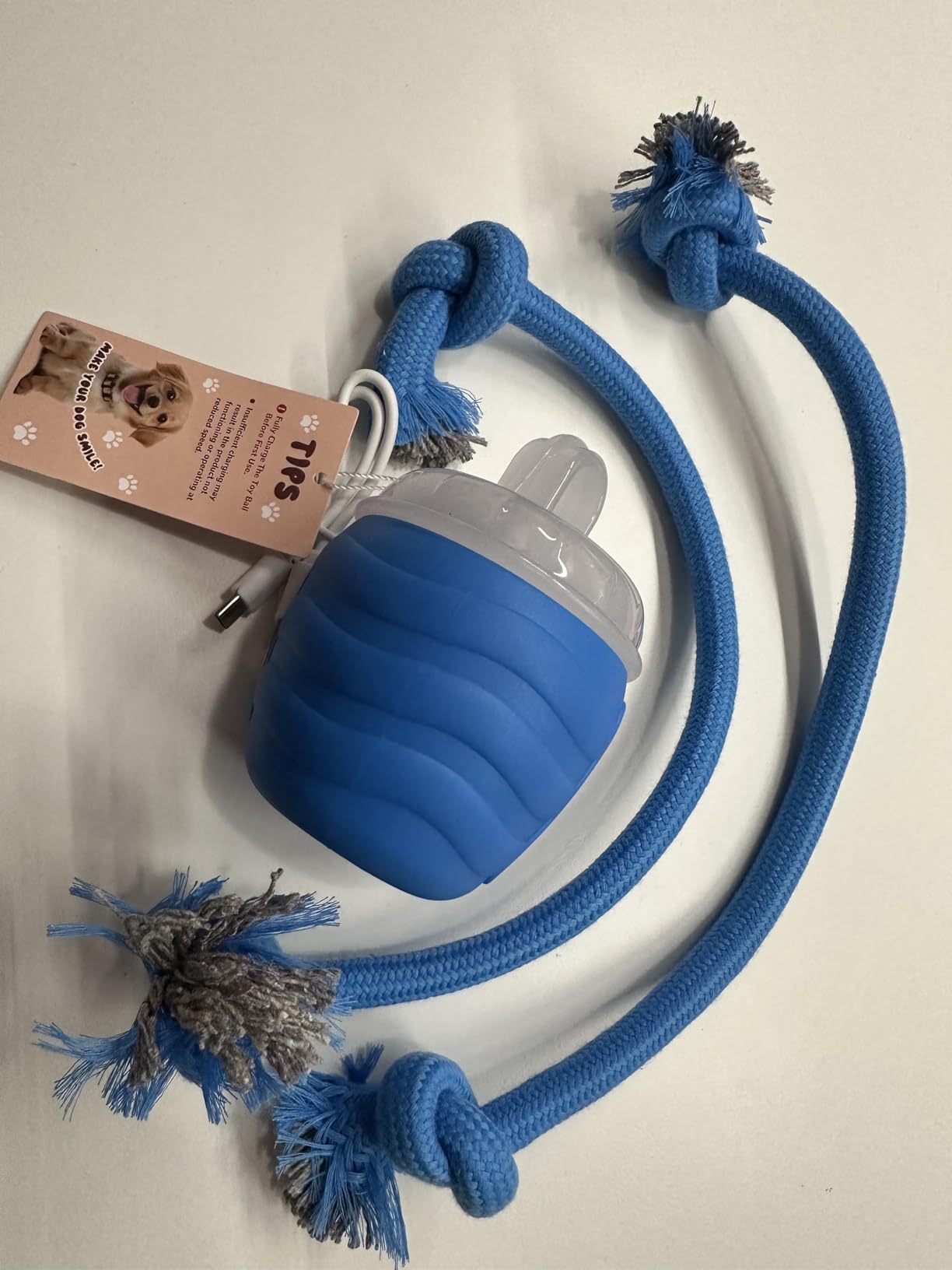 Interactive Dog Toys Ball, Motion Activated Dog Toy for Medium/Large Dogs, Wicked Balls for Boredom, Dogs Toy to Keep Them Busy(Blue) customer photo 2