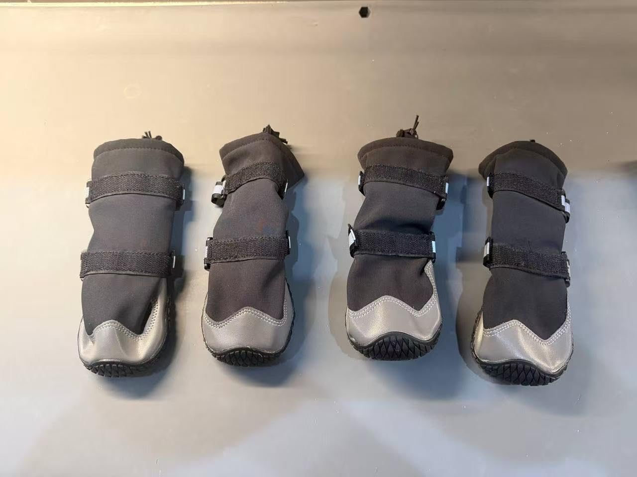 Dimicoo Dog Shoes, Waterproof Dog Boots for Winter, Anti-Slip Dog Snow Booties for Large Small Medium Dogs customer photo 2