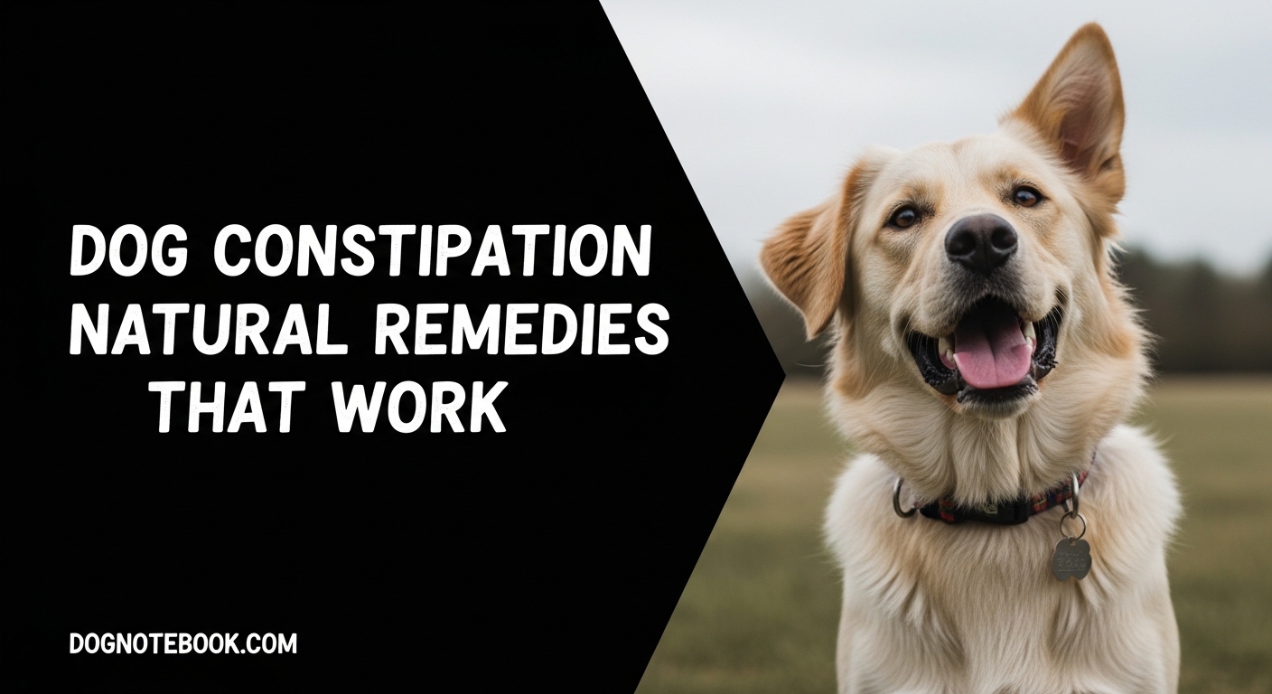 Dog Constipation Natural Remedies That Work