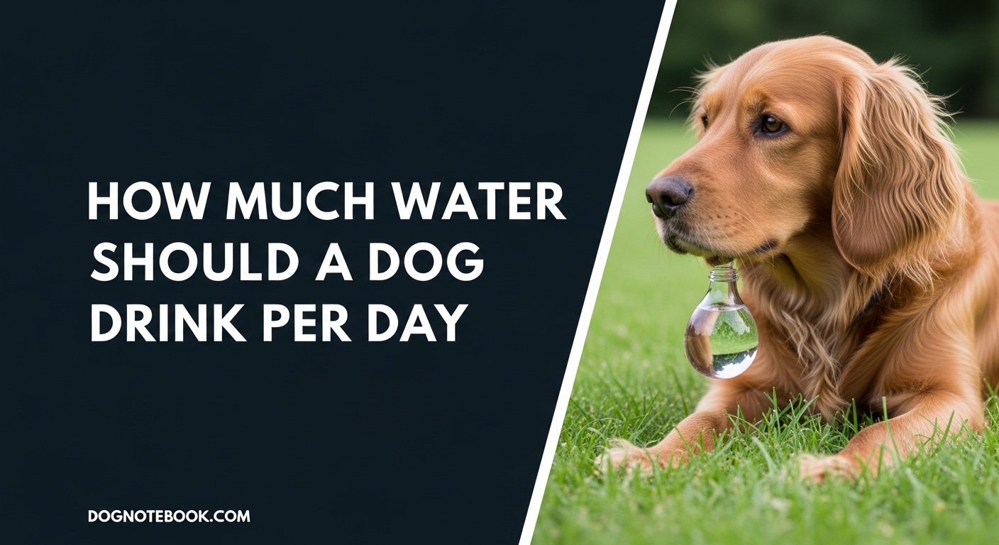 How Much Water Should a Dog Drink Per Day