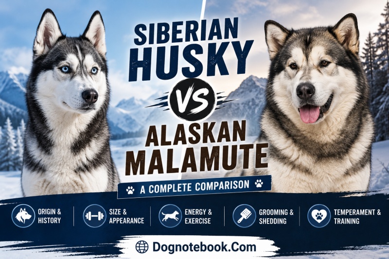 Siberian Husky vs Alaskan Malamute