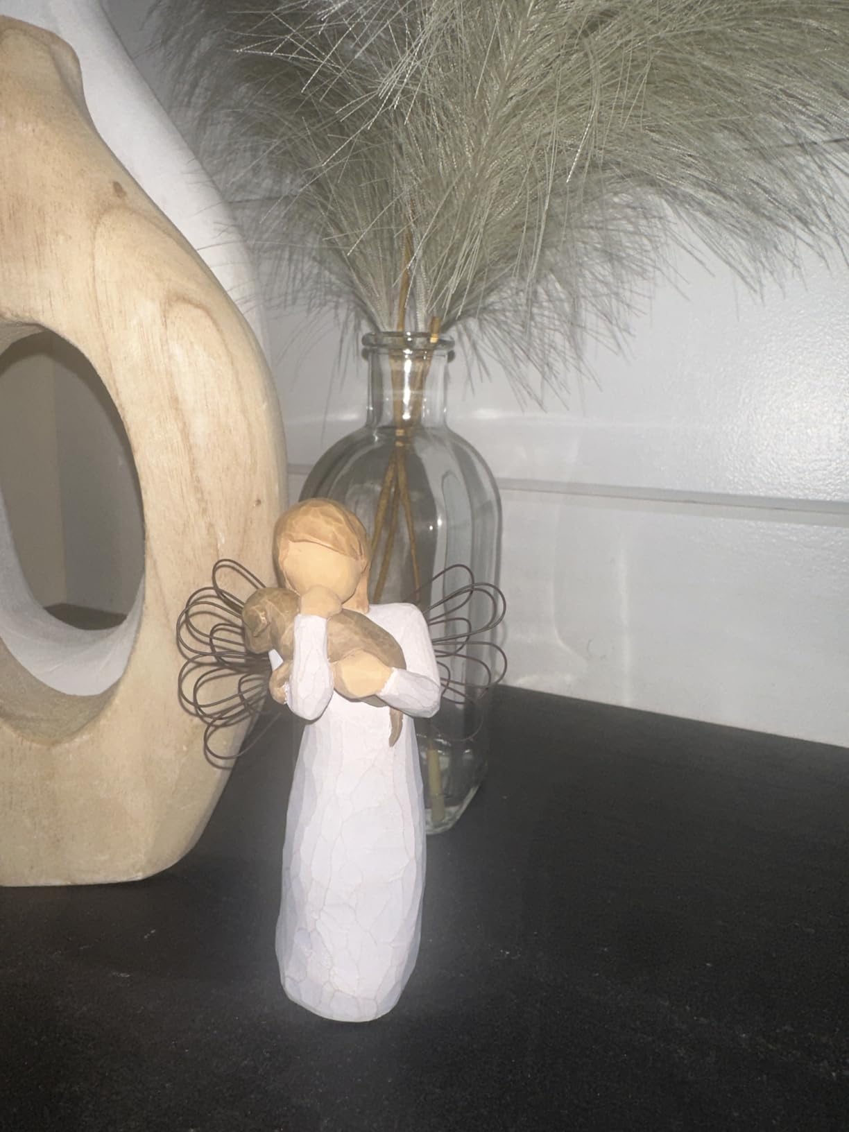 Willow Tree Angel of Friendship, Angel Carrying Dog as Reminder of Loyal Pets and Friends, Sculpted Hand-Painted Figure customer photo 1