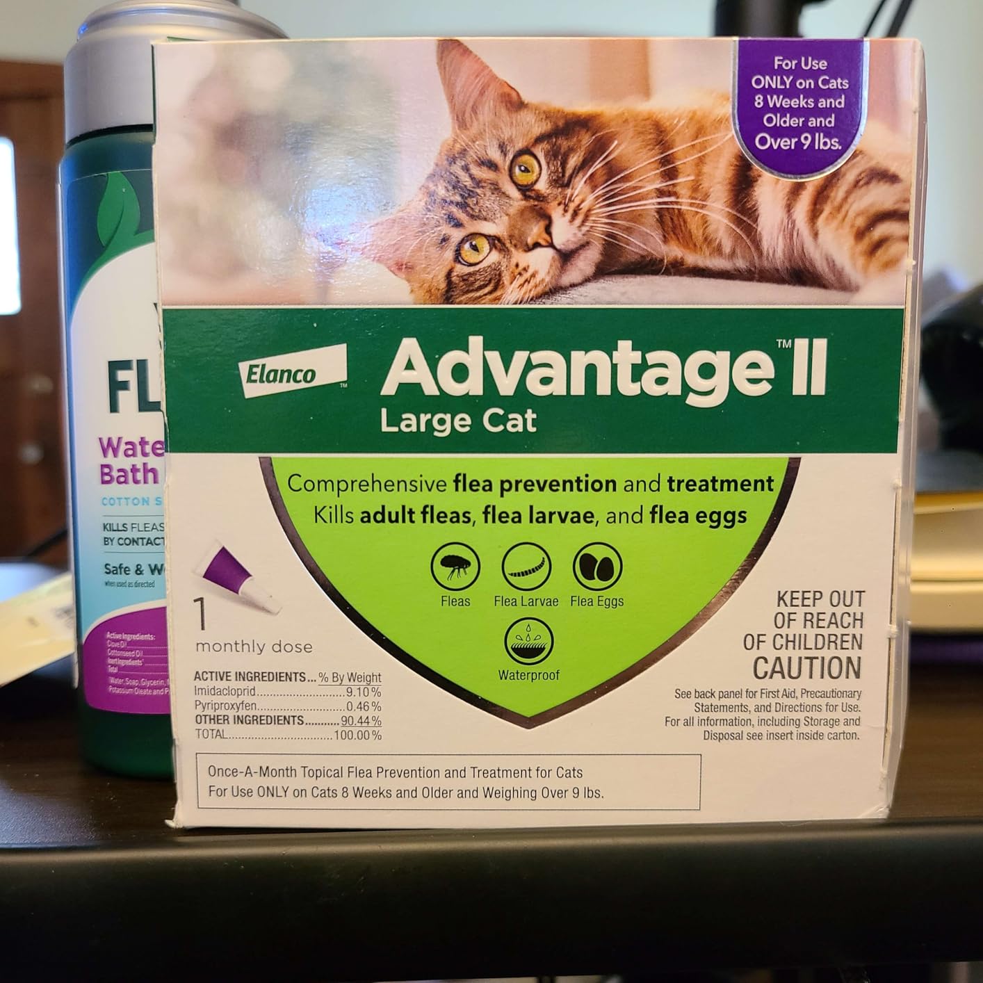 Advantage II Large Cat Vet-Recommended Flea Treatment & Prevention | Cats Over 9 lbs. | 6-Month Supply customer photo 2