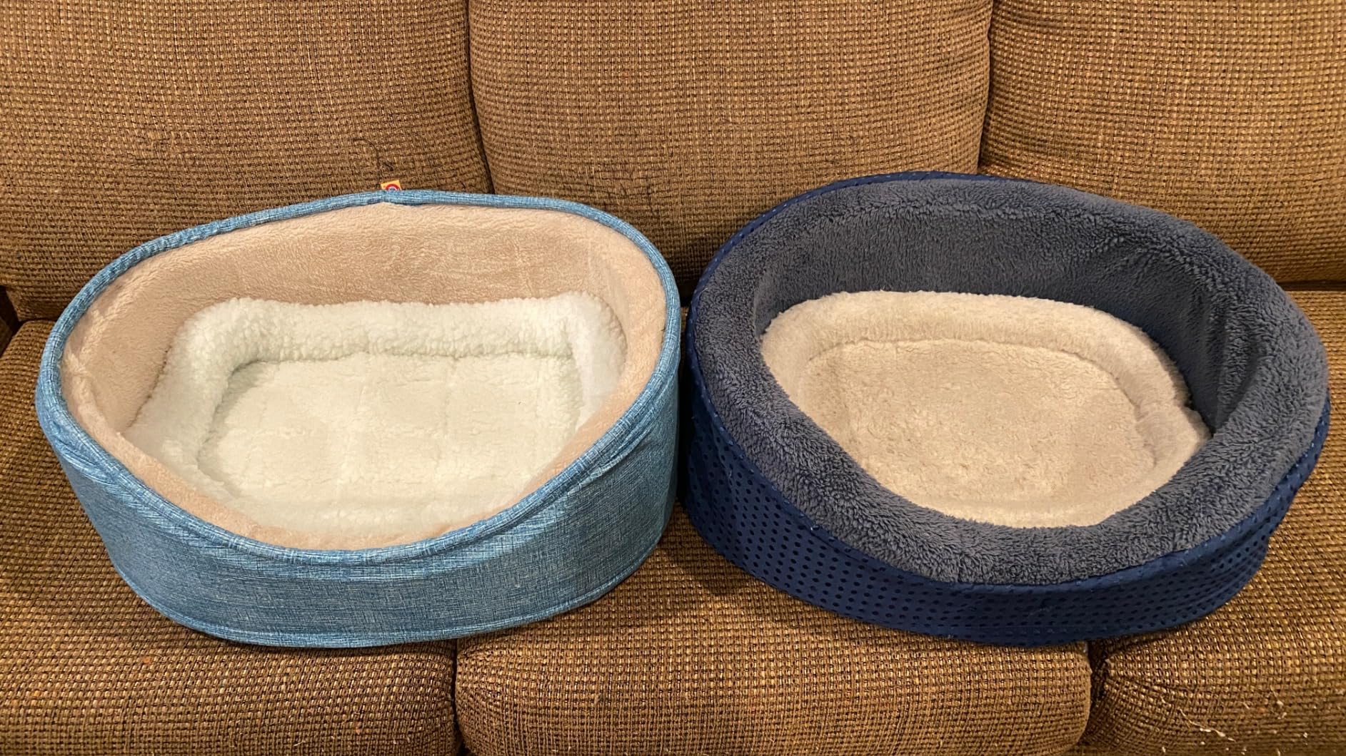 Assorted Plush/Suede Lounger for Pets, 23 x 17 x 7-Inch, Made in USA customer photo 2