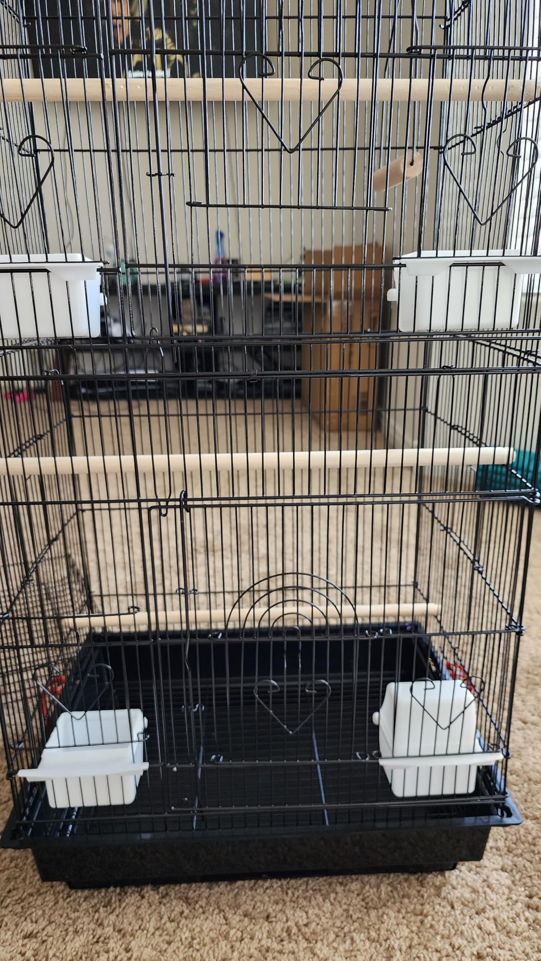 Yaheetech 64'' Bird Cage, Open Top Parakeet Cage w/Slide-Out Tray, Feeders, Detachable Rolling Stand, Bird Cages for Parrot, Cockatiel, Budgie, Parakeets, Lovebird, Small Medium Birds customer photo 1