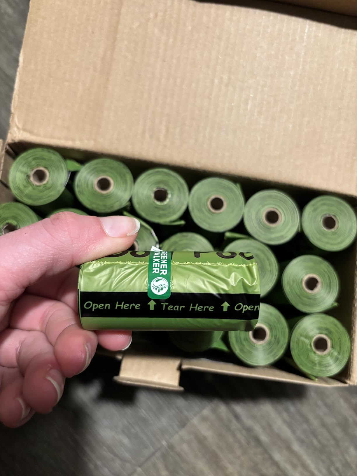 Greener Walker Poop Bags for Dog Waste-540 Bags, Extra Thick Strong 100% Leak Proof Dog Waste Bags (Green) customer photo 1