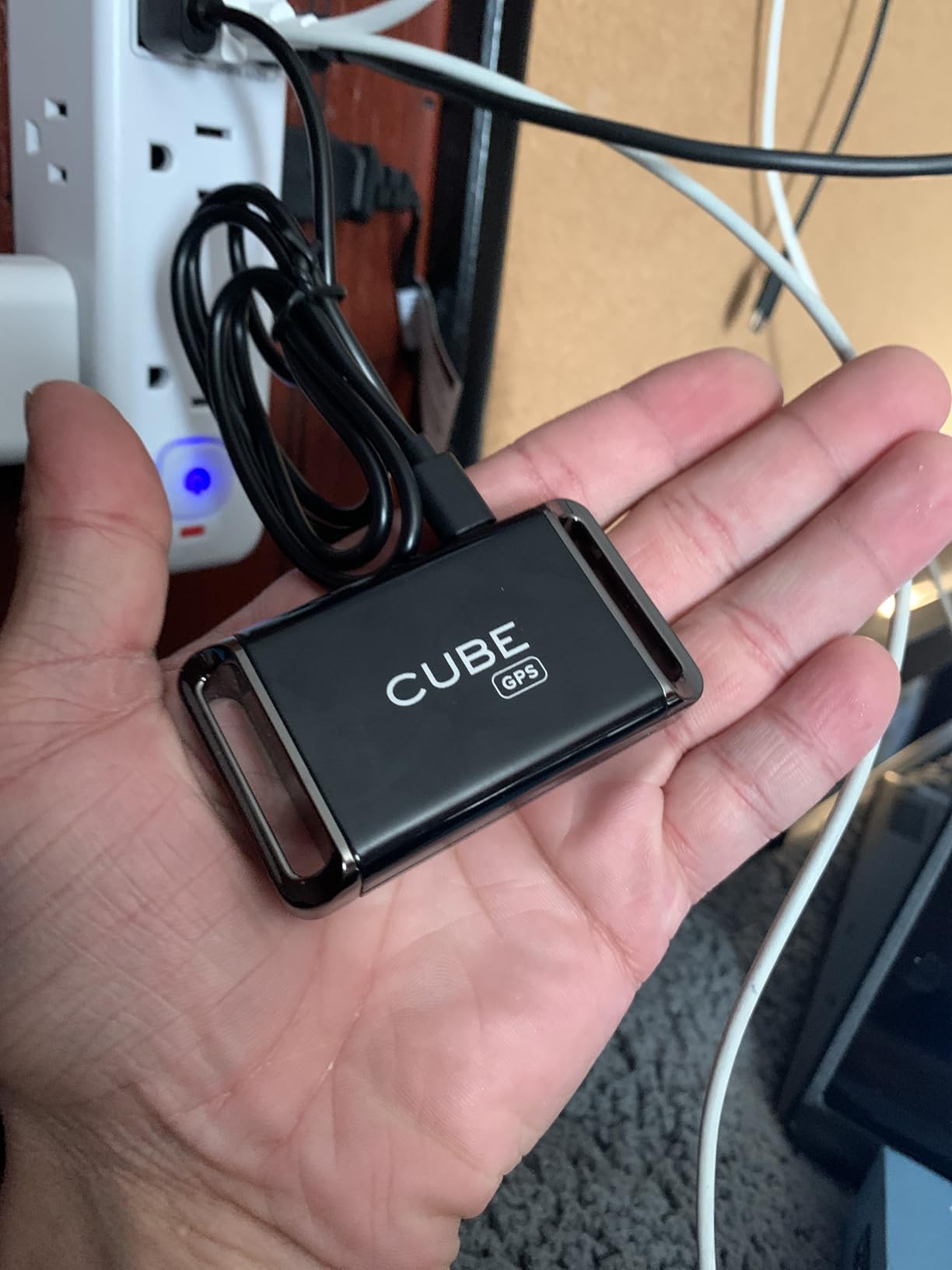Cube GPS Tracker for Vehicles Assets Kids, Mini GPS Trackers for Dogs, Car Tracker Device: Real Time Worldwide Location SOS Pings Geo-Fencing + Rechargeable Battery Requires Subscription customer photo 1