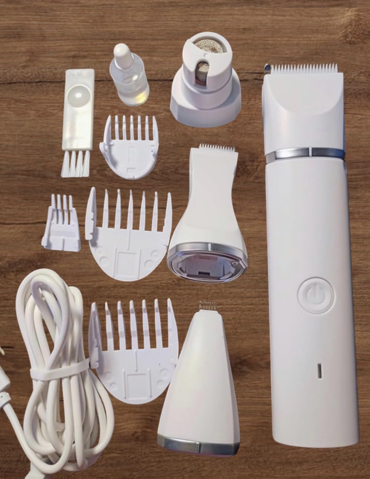 Veeconn Dog Clippers Grooming Kit Hair Clipper-Low Noise Paw Trimmer- Rechargeable - Cordless Quiet Nail Grinder Shaver for Cats and Other Pets customer photo 2