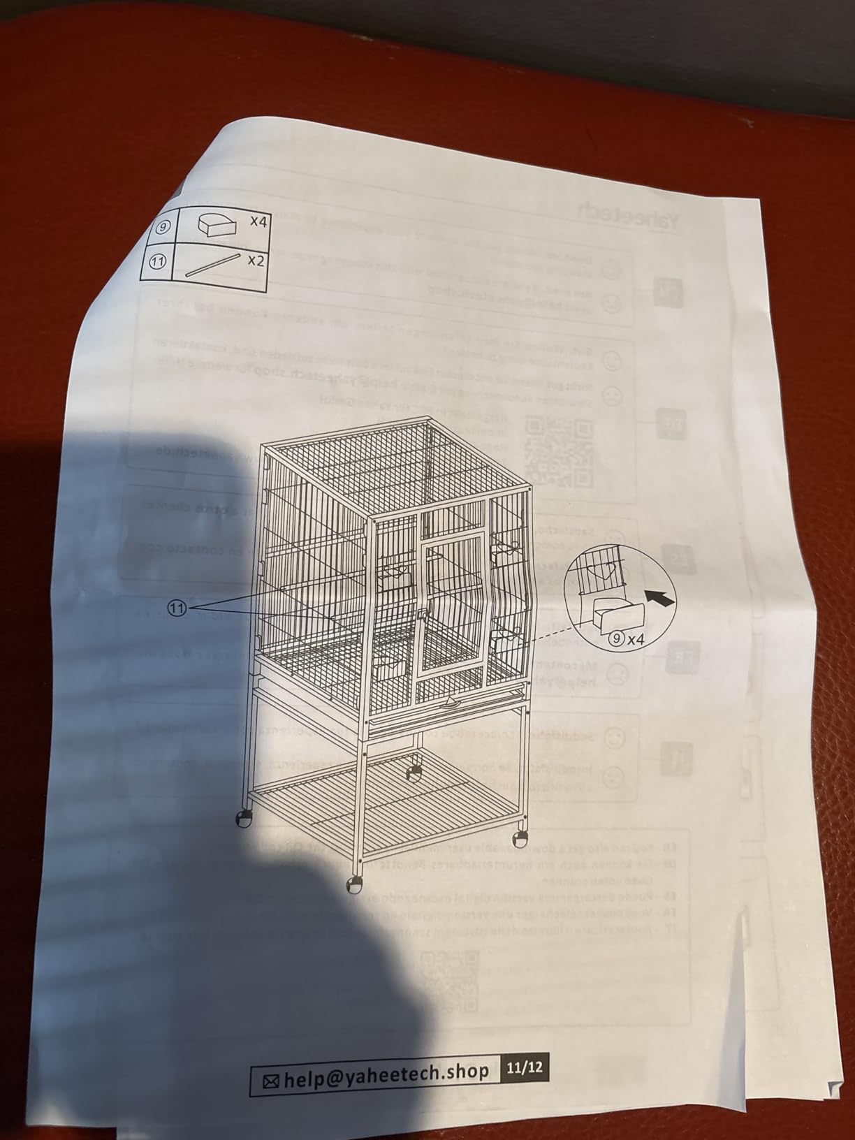 Yaheetech Wrought Iron Standing Large Parrot Parakeet Flight Bird Cage with Stand for Small Parrot Cockatiel Sun Parakeet Green Cheek Conure Lovebird Budgie Finch Canary, Palmer Green customer photo 1