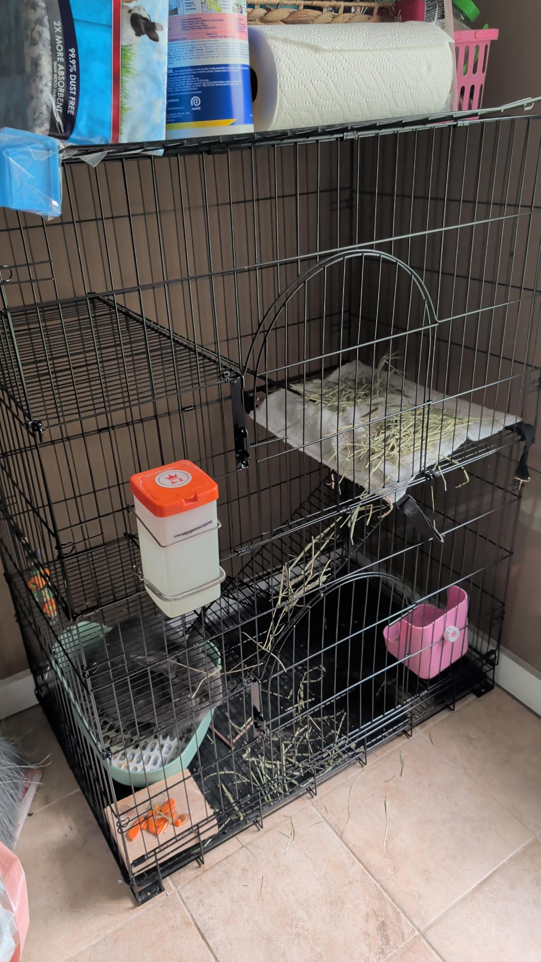 PawGiant 6-Tier Large Cat Cage Playpen, 72-inch Indoor/Outdoor Enclosure with 3 Doors, Hammock, Suitable for Cats, Kittens, and Small Animals customer photo 2