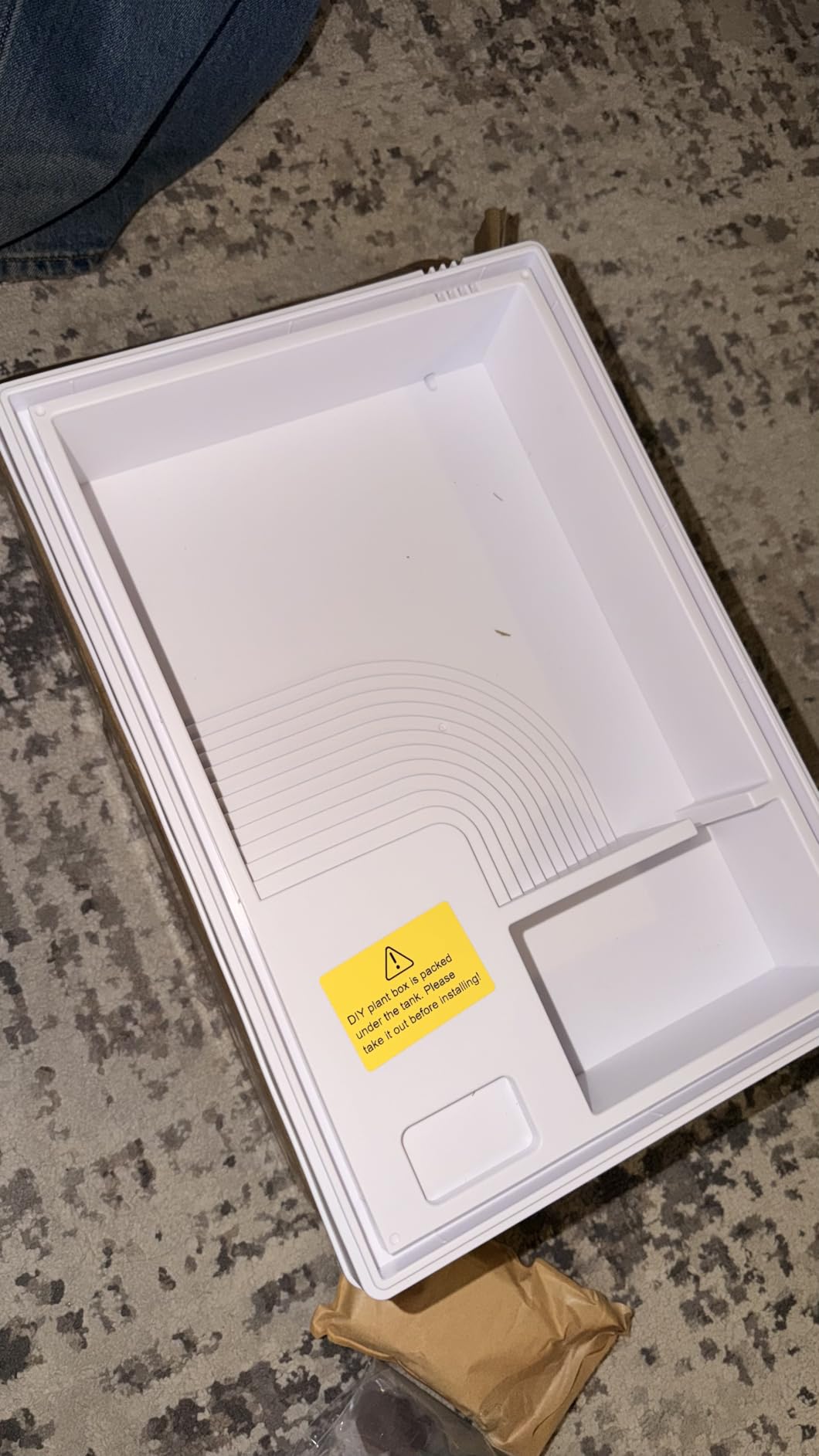MoonOrange Small Turtle Tank Kit (Tank+Light+Filter), Acrylic Turtle Tank Starter Kit with Bask Platform, Bottom Drain, Multi-Function Area for Small Reptiles (White) customer photo 2