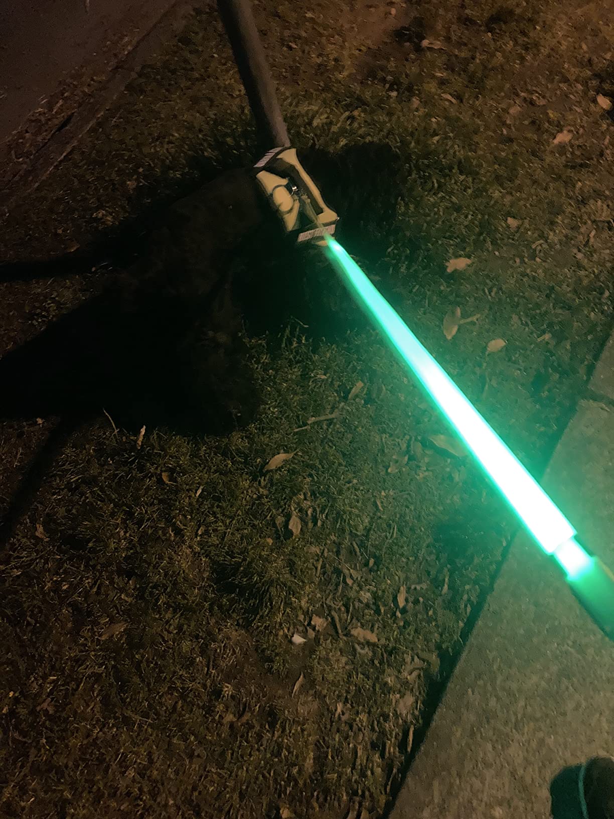 BSEEN Light Up Dog Leash, 4Ft LED Dog Leash Rechargeable Reflective Dog Lead Glowing Safety Dog Lights for Night Walking (Green II) customer photo 1