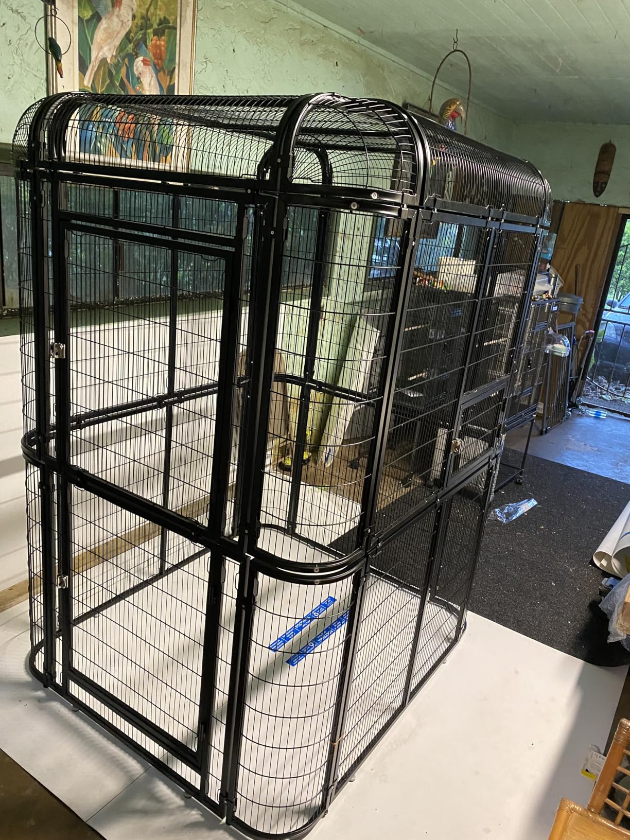 Parrot Cages for Large Birds Outdoor Extra Large Bird Cage with Bird Cage and Perch Suitable for Macaws Canaries Parrots Budgie Lovebirds customer photo 1