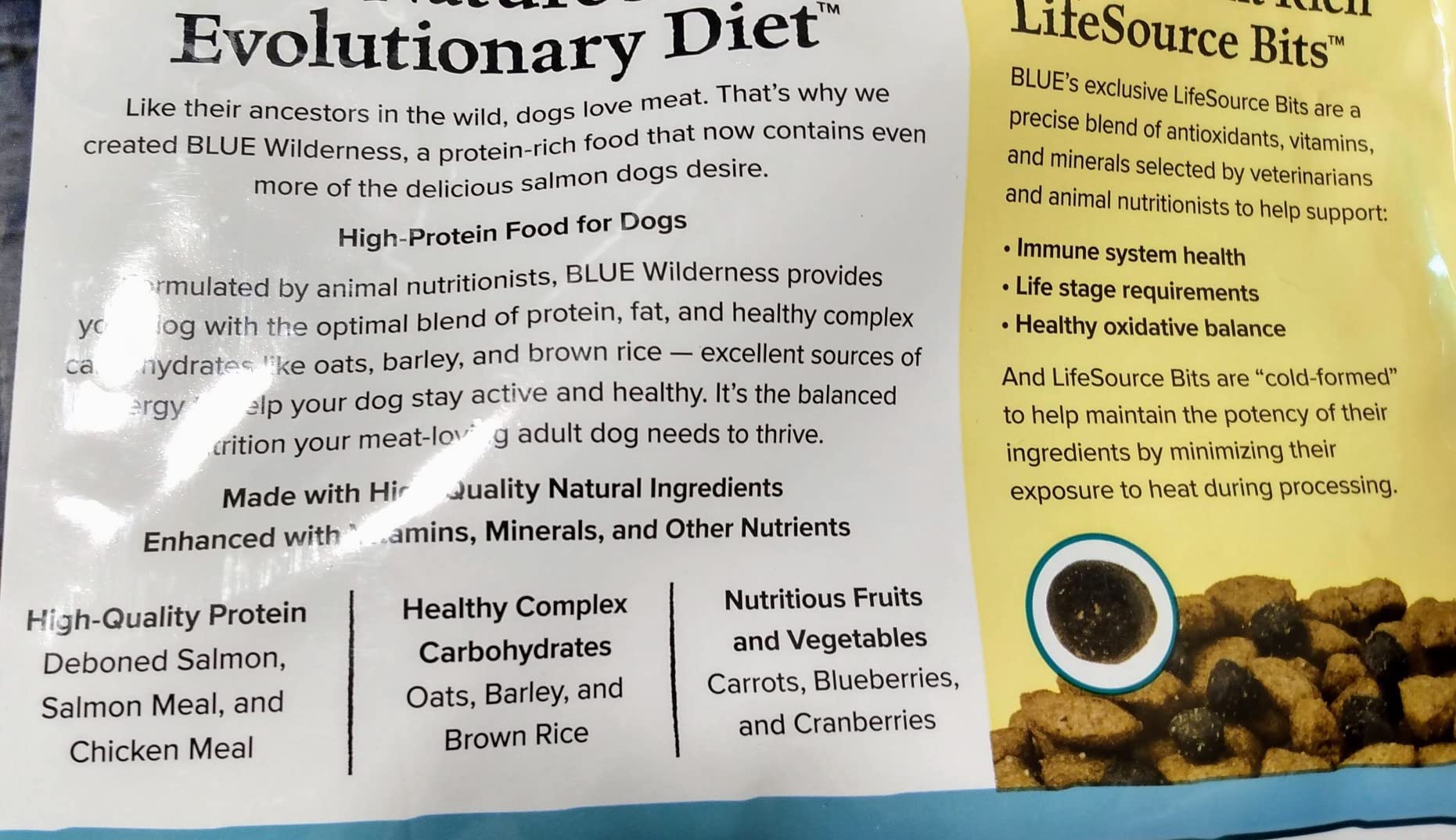 Blue Buffalo Wilderness Salmon & Wholesome Grains Large Dog Food, 28 lb | 37g Protein, Real Salmon #1 Ingredient, High Protein & Antioxidant-Rich, Plus Glucosamine to Support Joint Health customer photo 1