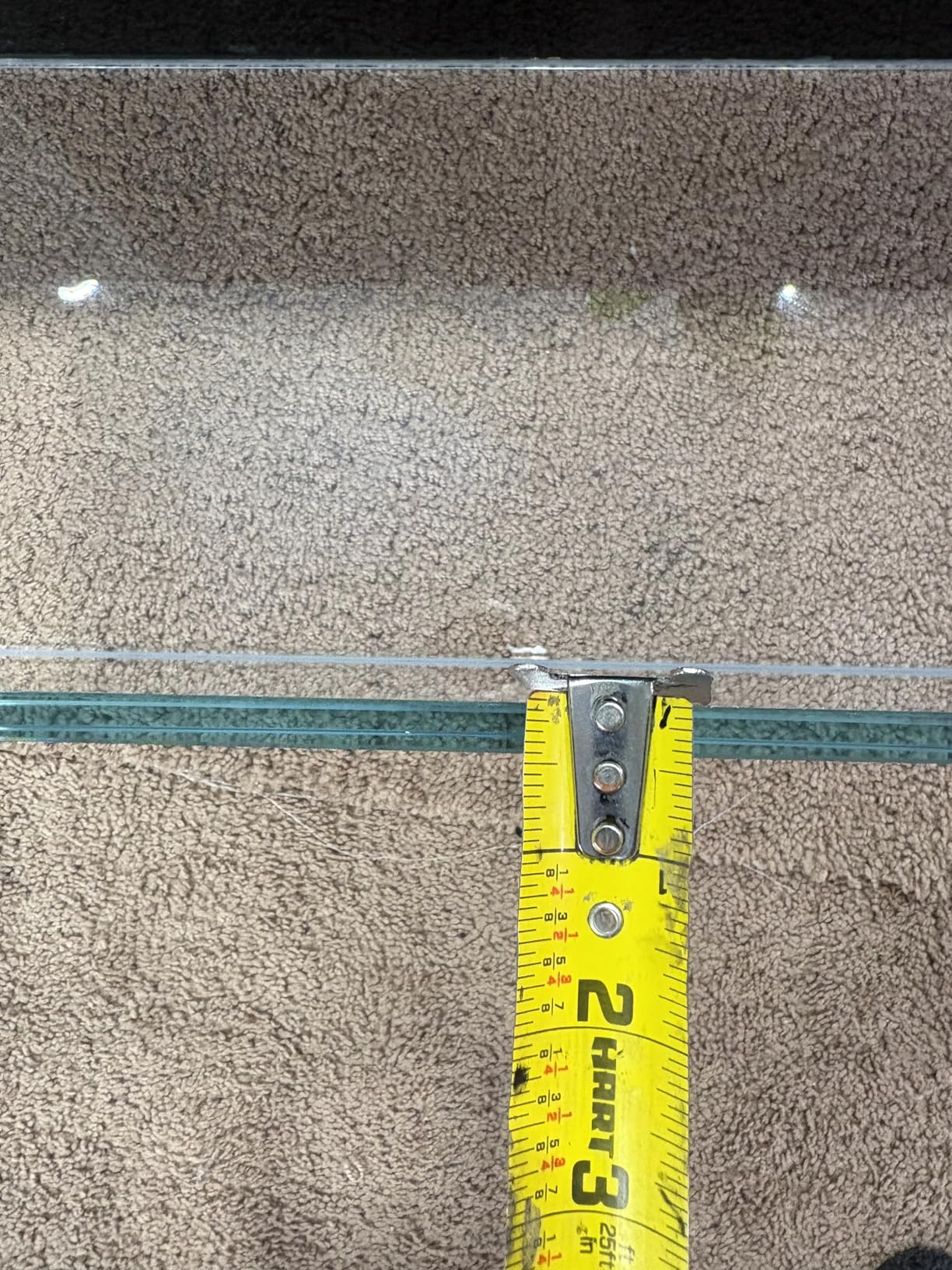 LANDEN Tall Tank, Rimless Low Iron Tank 10GAL 11.8