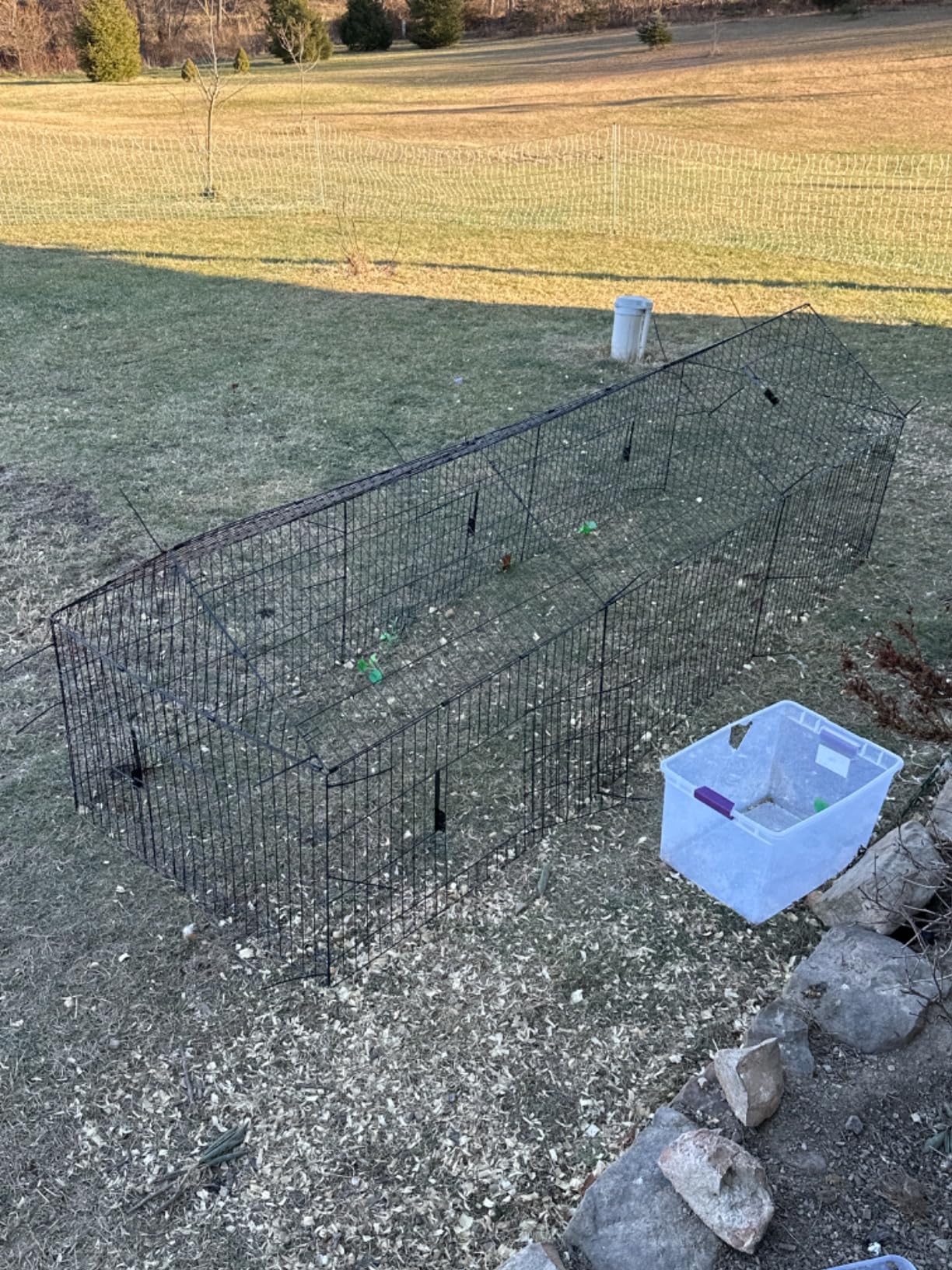 INJOPEXI Metal Chicken Coop 130x40x39 inch Chicken Runs for Yard with Cover Chicken Playpen Enclosure Chicken Pen Kennel Duck Coop Cage for Outdoor Backyard Farm Rabbit Dog Cat Small Animal Poultry customer photo 2