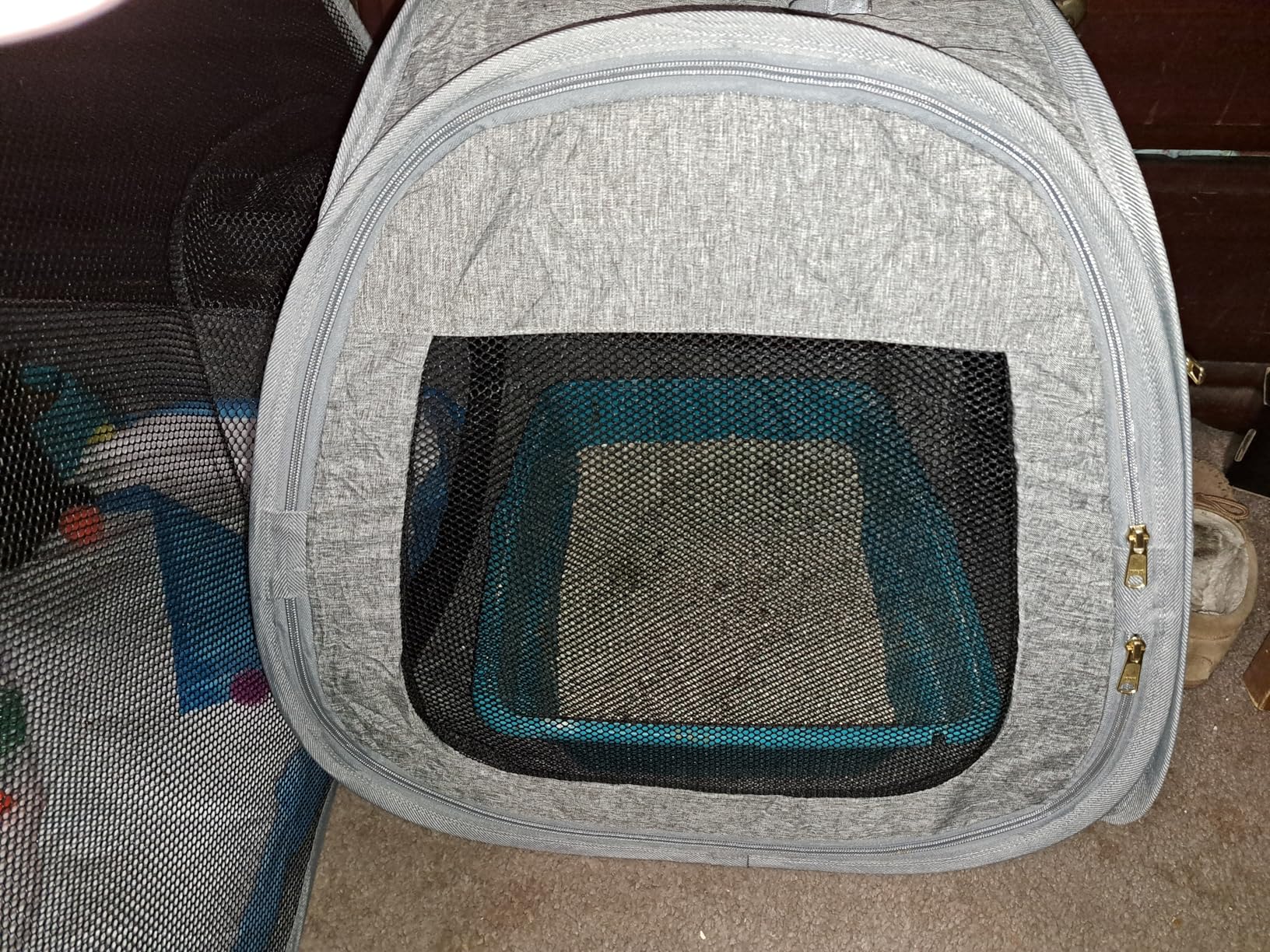 Tenrai Portable Cat Playpen, Trapezoidal Design for Better Standing, Foldable Pet Tent for Indoor and Outdoor Use of Kitten and Puppy, Dog Play Enclosure, Cat Houses & Condos customer photo 1