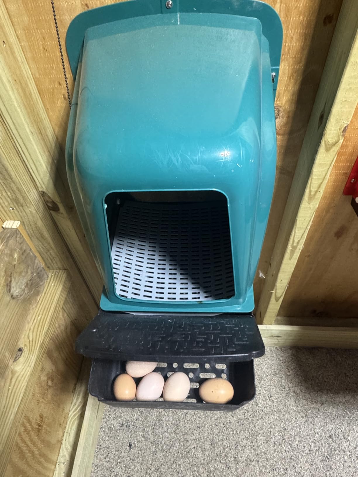 10-Pack Chicken Nesting Boxes with Perch, Roll-Out Laying Boxes for Hens, Egg Nesting Box for Chicken Coop, Large customer photo 1