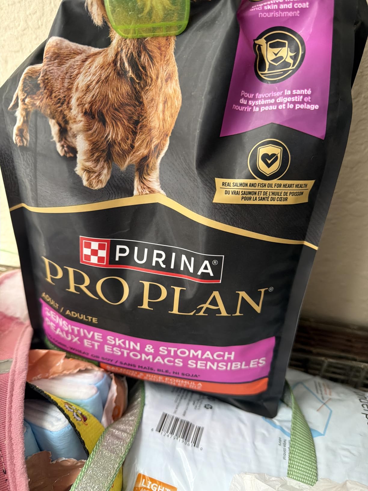 Purina Pro Plan Sensitive Skin and Stomach Dog Food Small Breed, Adult Salmon & Rice Formula - 4 lb. Bag customer photo 1