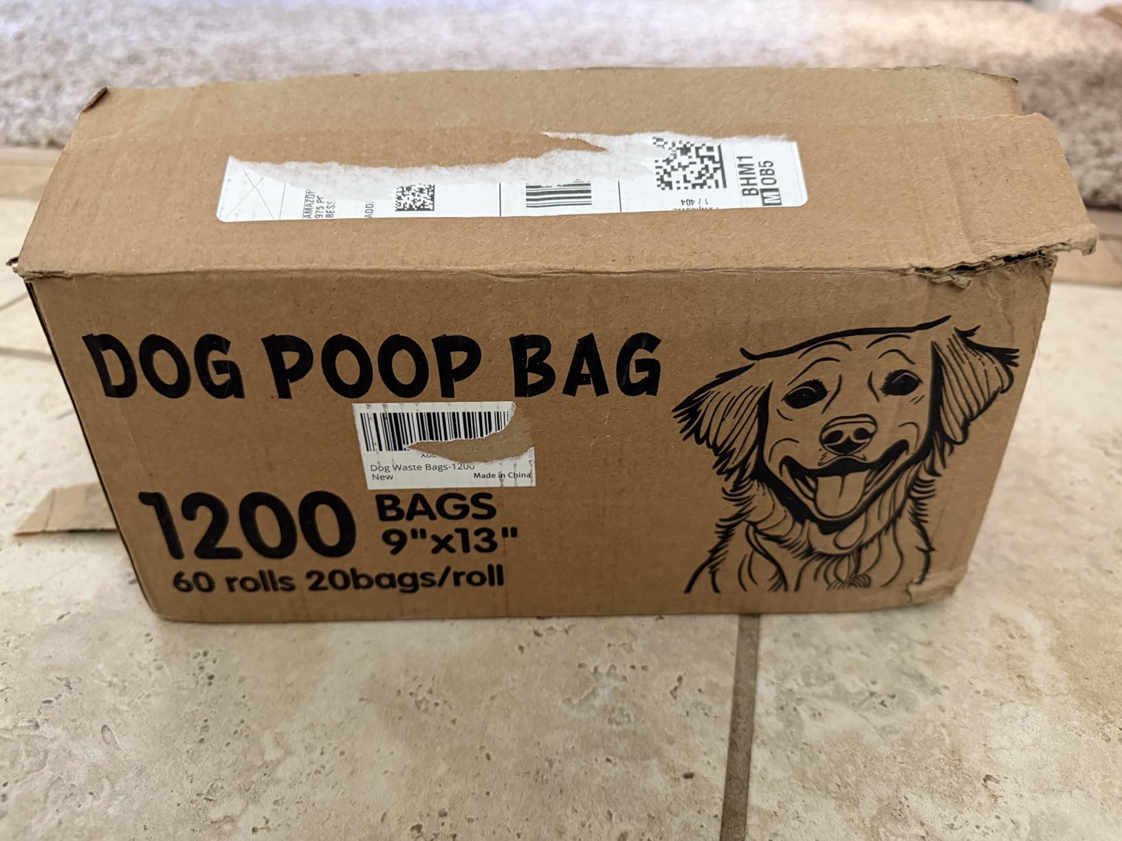 Dog Poop Bags, value pack, 1200 Count Extra Thick and Strong Poop Bags for Dogs, 60 Rolls, 20 Doggy Bag Per Roll, Each Measures 9 x 13 Inches, Guaranteed Leak-Proof customer photo 1