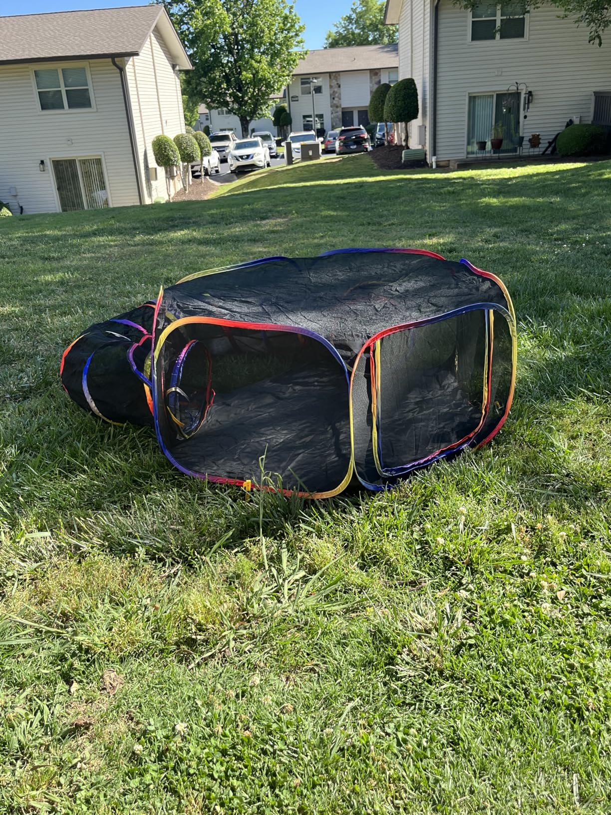 Outdoor Cat Enclosure - Portable Catio Playground for Cat Run, Kitty and Small Animals - Tent & Tunnels for Outside and Indoor Play customer photo 2