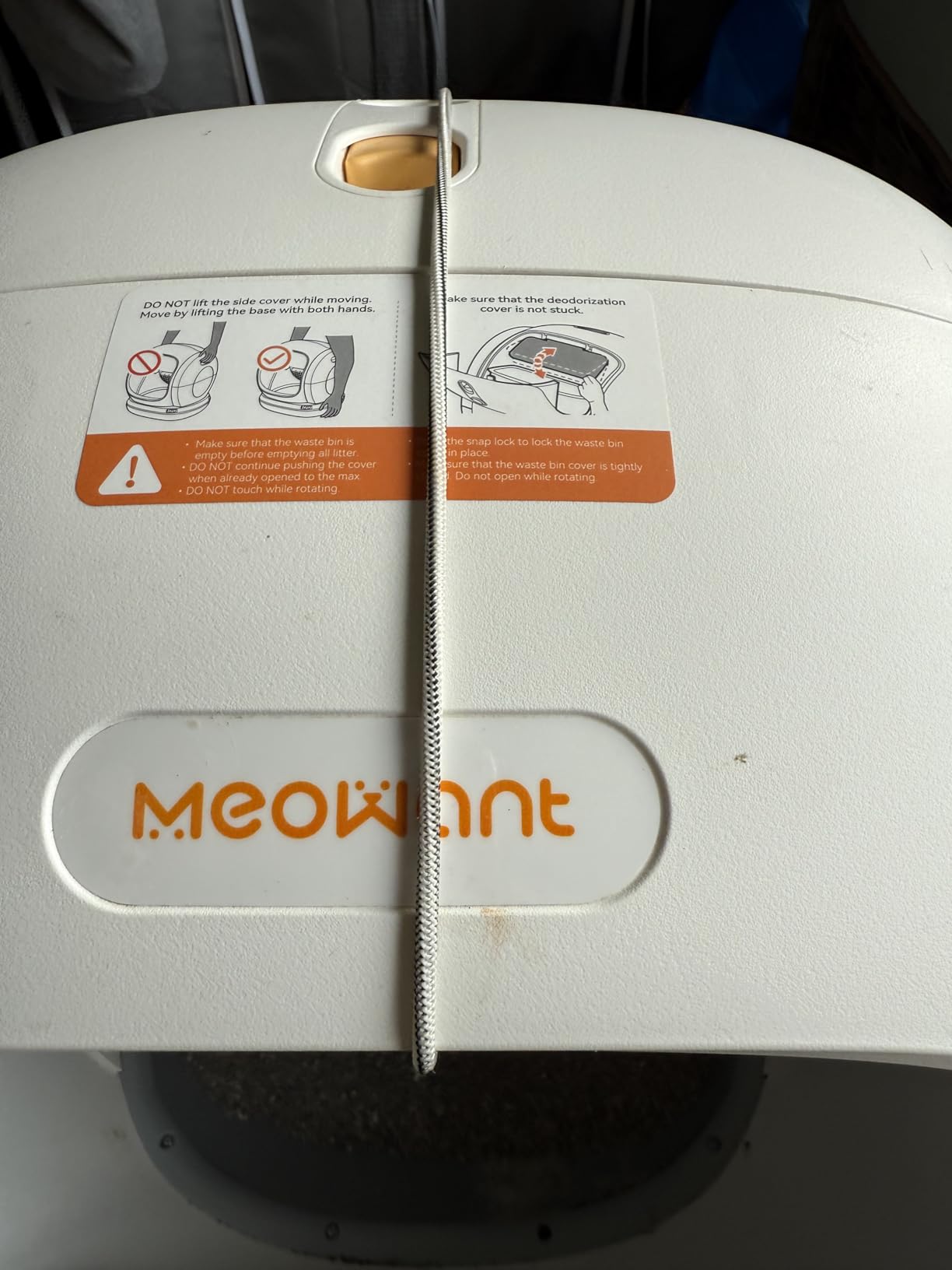 MeoWant Self-Cleaning Cat Litter Box, 75L Extra Large Open Automatic Cat Litter Box for Multi Cats, Integrated Safety Protection/APP Control/Odor Removal Smart Box with Mat & Liner customer photo 2