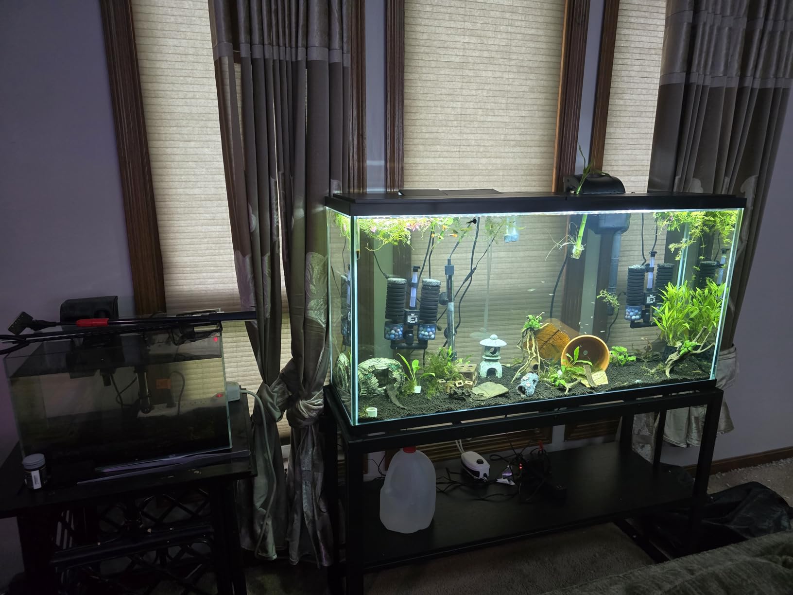 VOWNER 55-75 Gallon Fish Tank Stand - Metal Aquarium Stand, 48.4