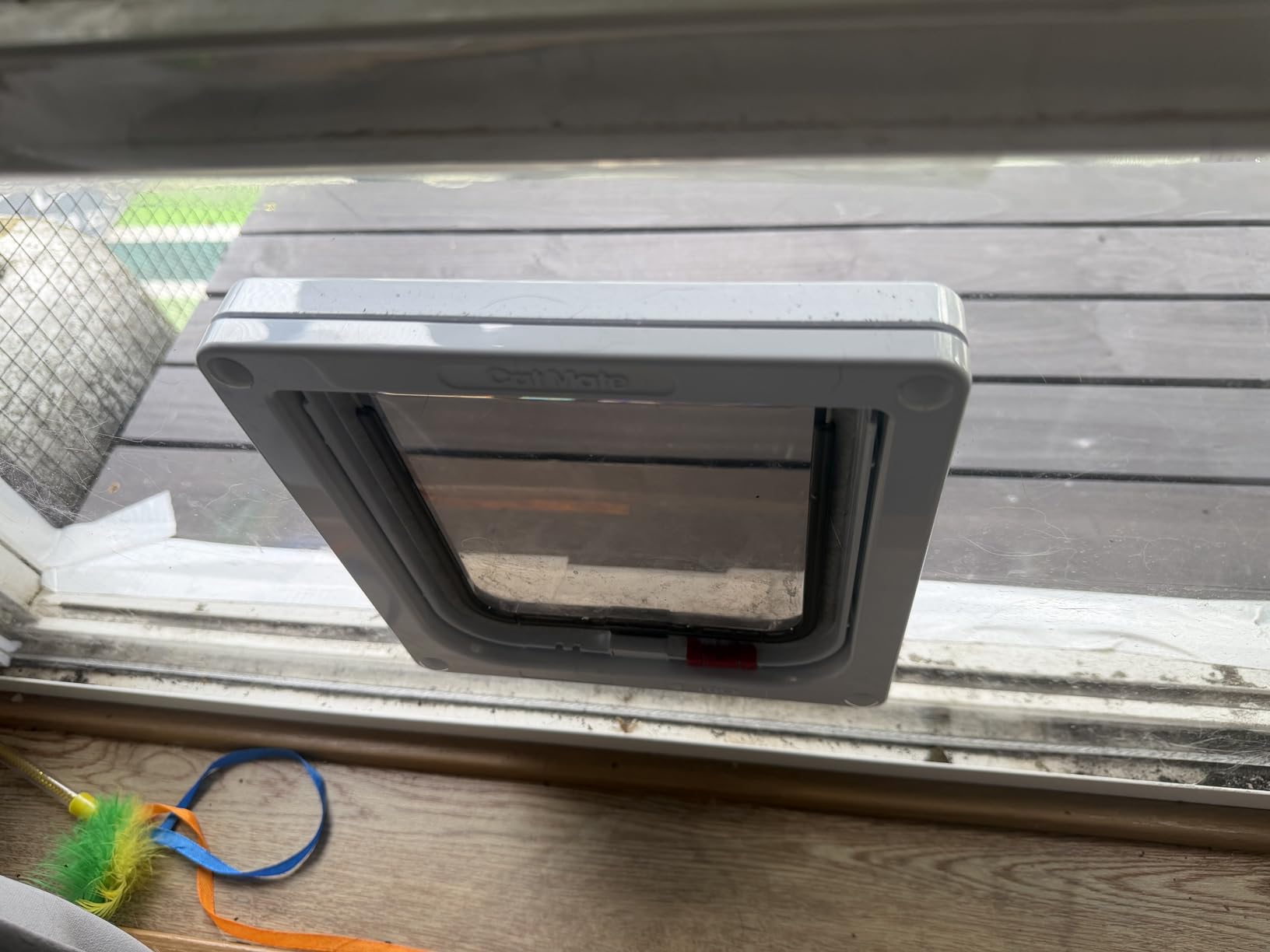 Custom Cat Door Window Insert - Plexiglass | Insulated & Weather-Sealed | Tool-Free Install for Horizontal & Vertical Windows | Microchip Lock Options | Made in USA customer photo 1