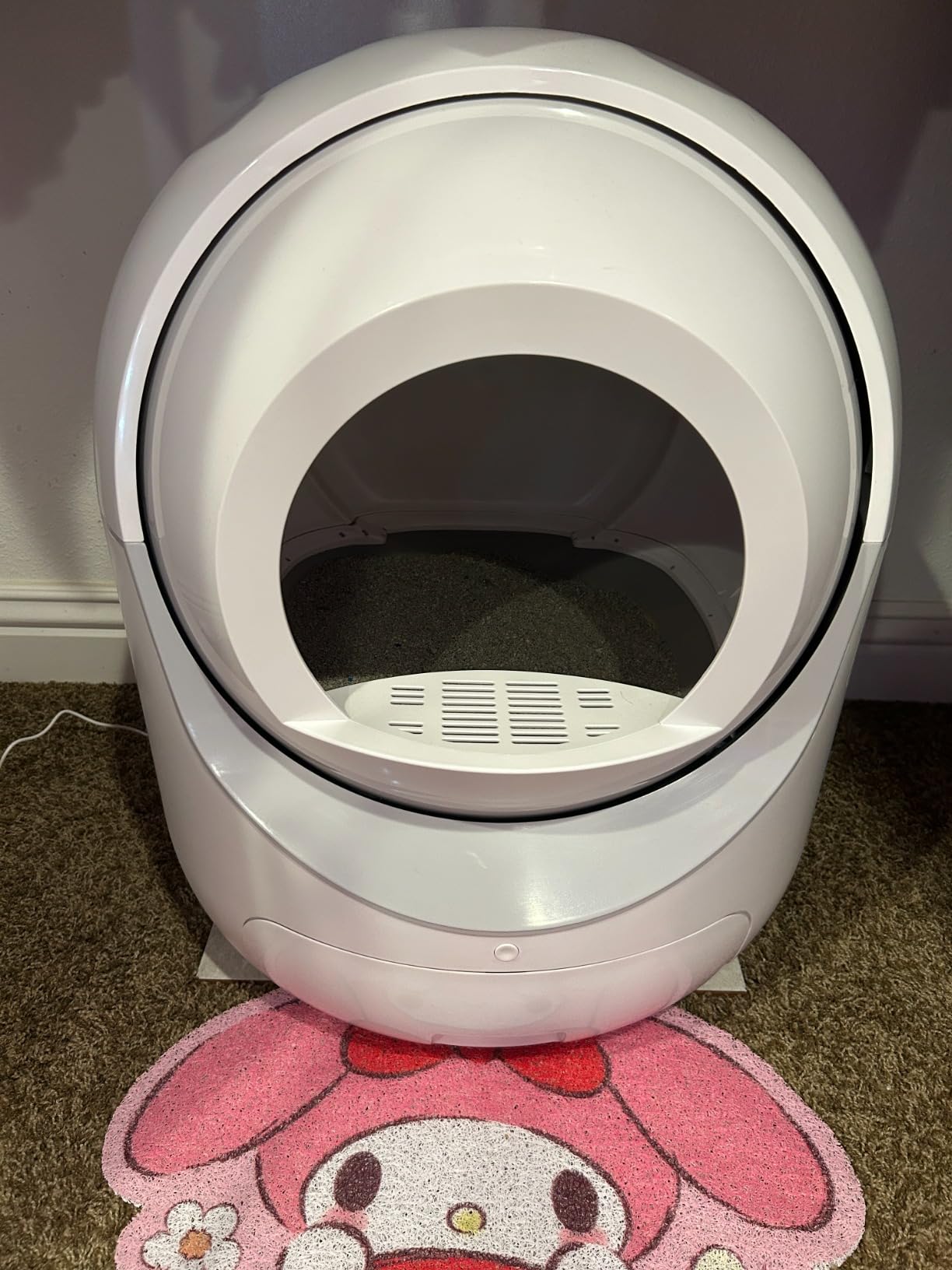 Self Cleaning Cat Litter Box, Automatic Cat Litter Box with APP Control Odor Removal Safety Protection for Multiple Cats, with Garbage Bags customer photo 1