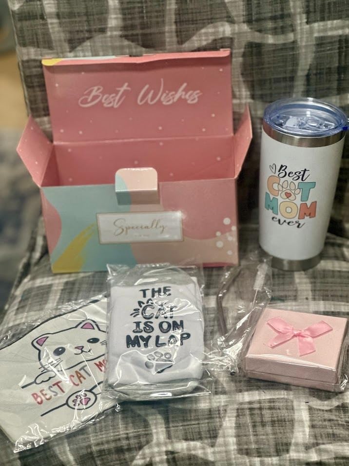 Dog Mom Dog Lover Gifts for Women, 20oz Wine Tumbler Set with Makeup Bag & Natural Stone Paw Bracelets & Socks for Women customer photo 2