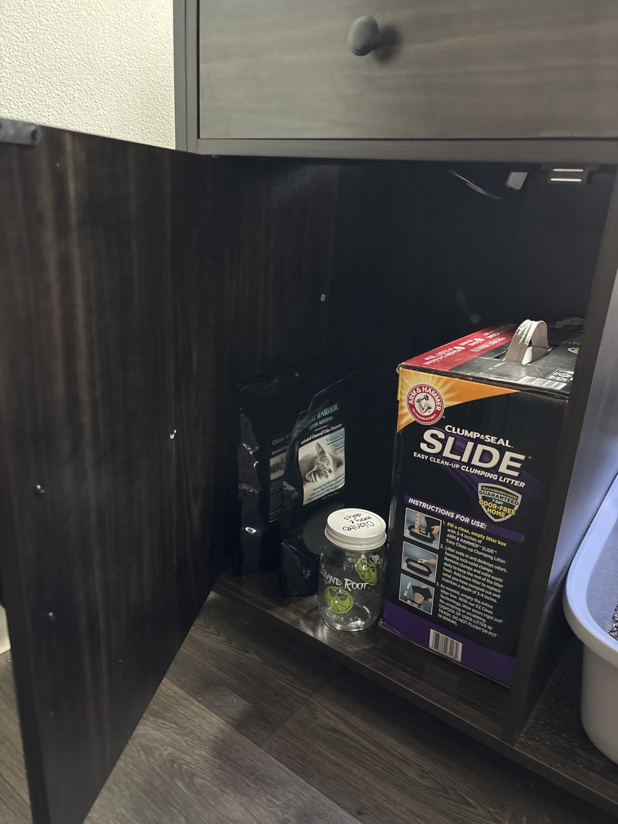4ever2buy 55-75 Gallon Fish Tank Stand with Power Outlets, LED Light, Heavy Duty Aquarium Stand with Cabinet for Fish Tank Accessories Storage, for Turtle Tank, Reptile Terrarium, 1100LBS customer photo 1
