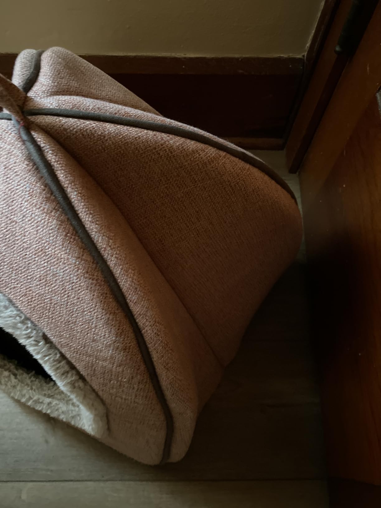 Cat Bed Cave - Cat Beds for Indoor Cats, Kittens and Small Pets, Soft and Warm Cats House Tent Bed, Foldable and Washable with Removable Cushioned and Anti Slip Bottom, Grey 15 inches customer photo 2