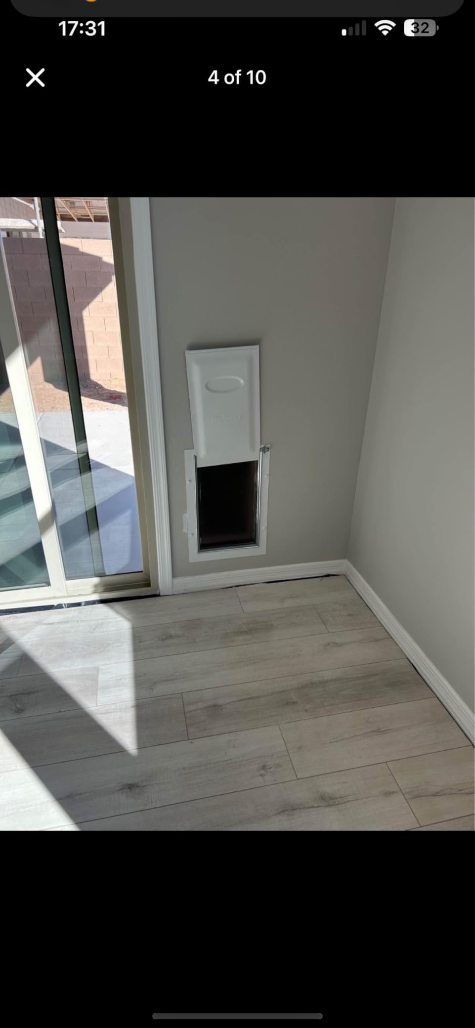 Cat Door for Wall Dog Door for Wall Exterior, 3-Flap Small Pet Door for Walls, All-Metal Frame and Telescoping Tunnel, Pets Up to 15 Lb (Small Size) customer photo 2