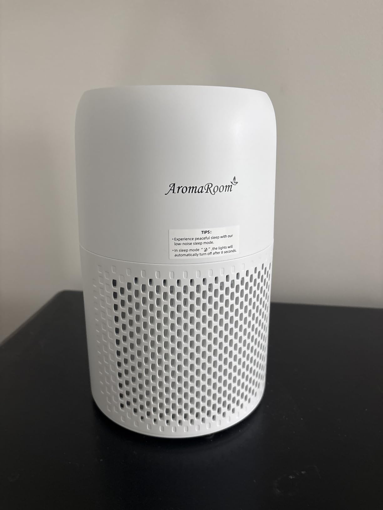 Air Purifier for Home Bedroom, AromaRoom H13 HEPA Air Filter For Smoke Pollen Dander Hair Smell Air Cleaner, 3-in-1 Filter with Sleep Mode, Quiet Air Cleaner For Pets, Home, Baby Room (White) customer photo 2