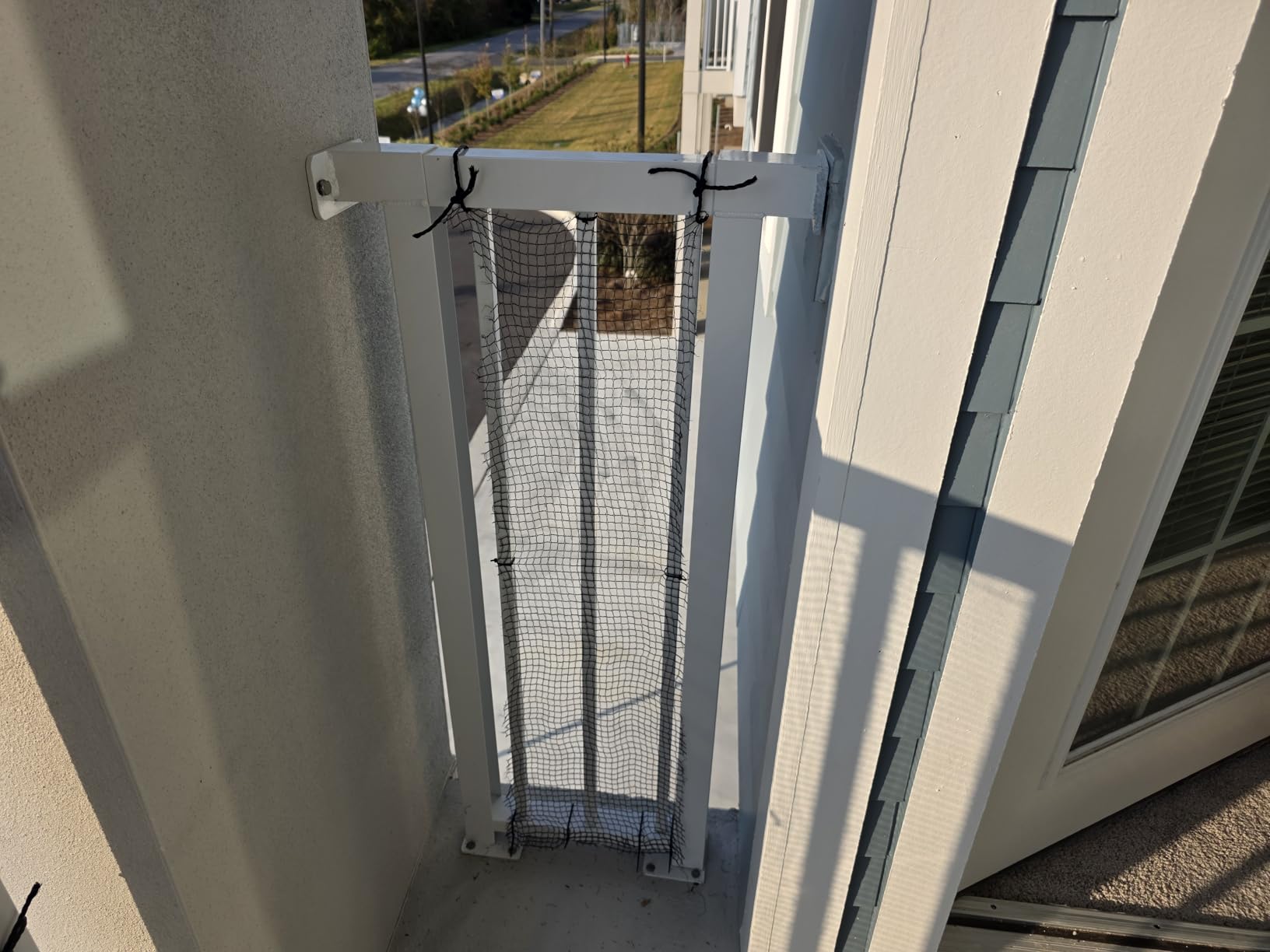 10x13 ft Cat Netting Balcony, No Steel Wire, Anti-Fall Safety Net for Cats - Pet Balcony Screen, Catio Netting, Cat Fence Barrier for Apartment Balconies, Windows, Stair, Decks, Patios customer photo 2