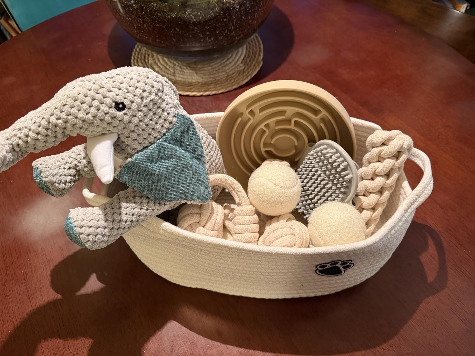 Dog Gift Basket - Puppy Starter Kit, Welcome New Puppy Gift Basket with Interactive Toys Bundle, Perfect Dog Birthday Set with Chew Toys, Pet Essentials for New Owners customer photo 2