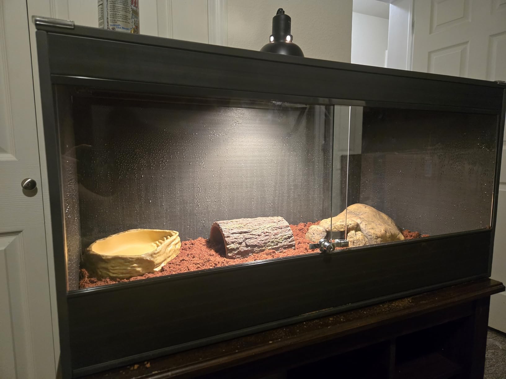 50 Gallon Reptile Enclosure, 36x18x18 Composite Wood & Plastic Eco Reptile Tank Terrarium, 36
