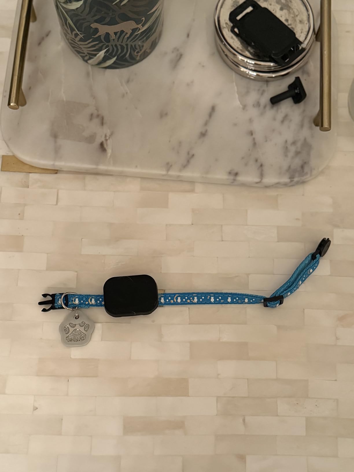 Fi Mini GPS Tracker for Cats - Lightweight Collar Attachment, Virtual Fences, Escape Alerts, Step & Health Tracking, Waterproof Cat Tracker - 12-Month Membership Included customer photo 2