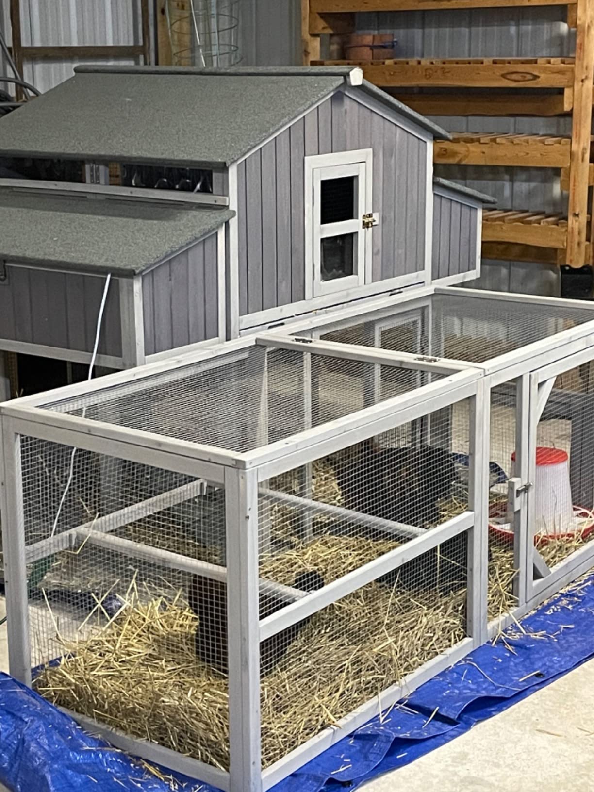 Aivituvin Chicken Coop Run Extension Rabbit Enclosure Outdoor Duck Hen Playpen customer photo 2