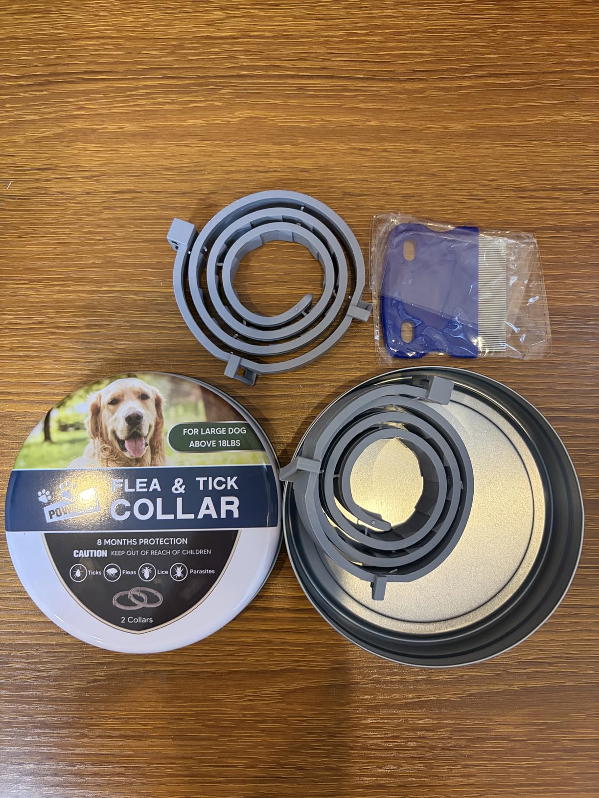 Flea Collars for Dogs, Flea & Tick Collar for Dogs, Tick Collar for Large Dogs, Comfort Fit for Sturdy Dog Tick Collar, Adjustable 8 Months Prevention - Pack of 2 customer photo 2