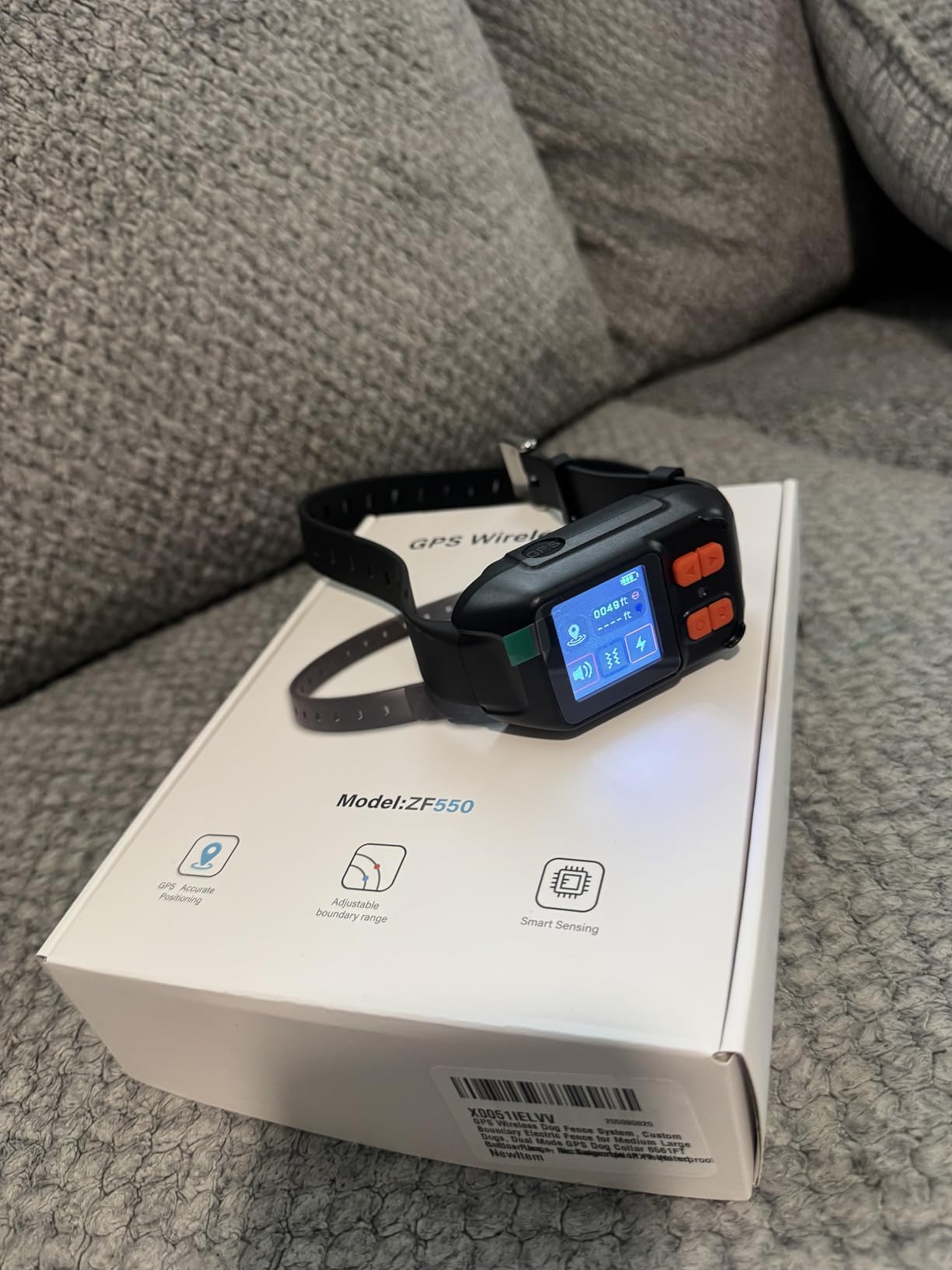 GPS Wireless Dog Fence System, Custom Boundary Electric Fence for Medium Large Dogs, Dual Mode GPS Dog Collar 6561FT Radius Range, Rechargeable IPX7 Waterproof, Outdoor Use - No Subscription Required customer photo 1