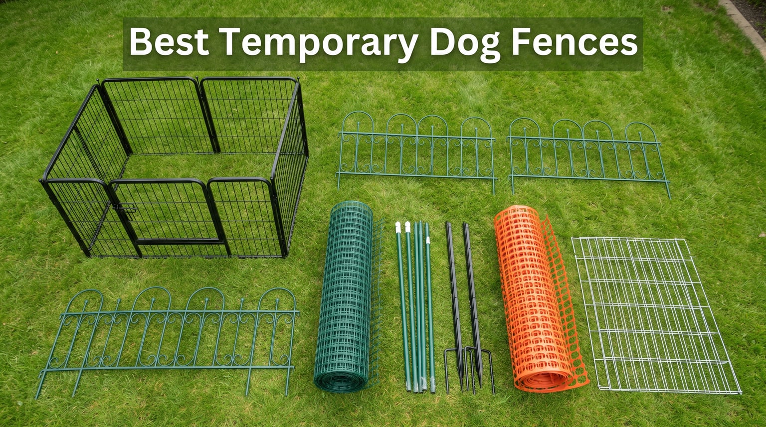 best temporary dog fences for yards