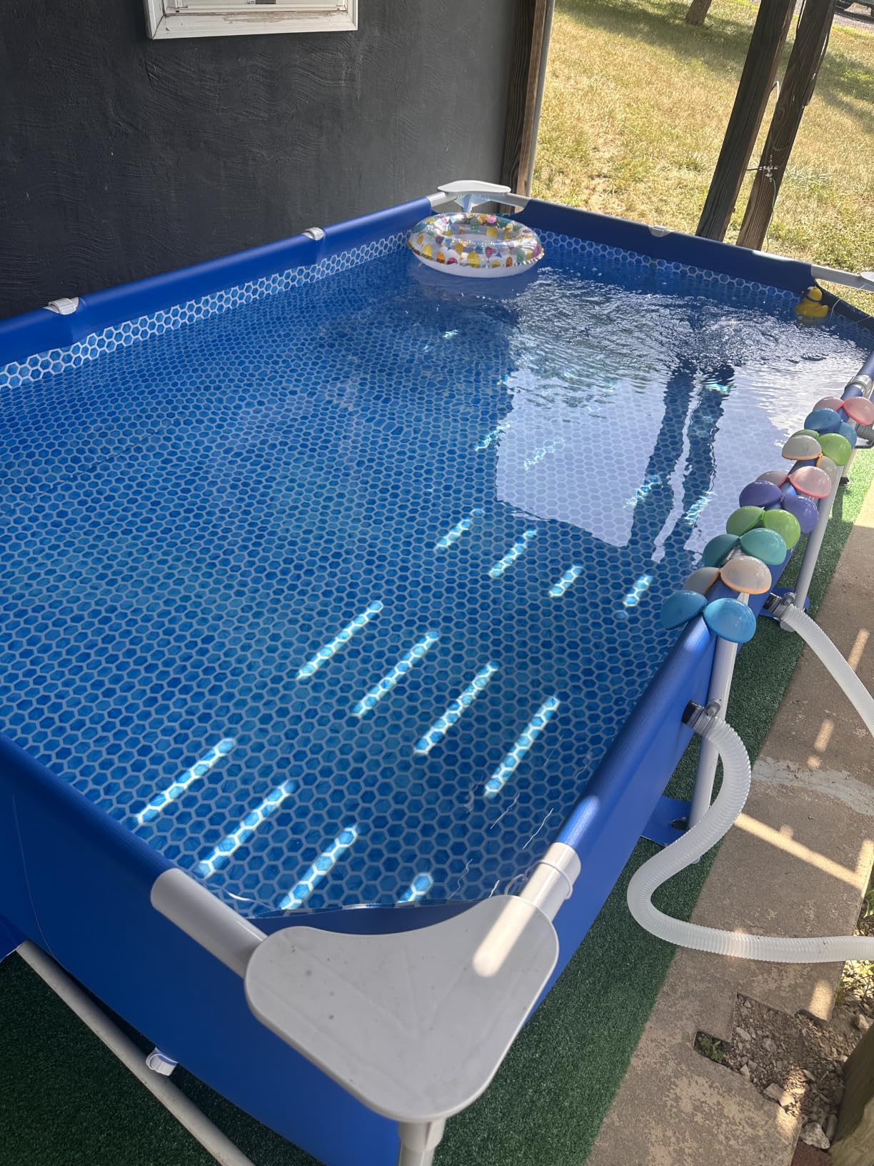 INTEX Metal Frame 14ft 9in x 7ft 3in x 33in Above Ground Swimming Pool customer photo 2