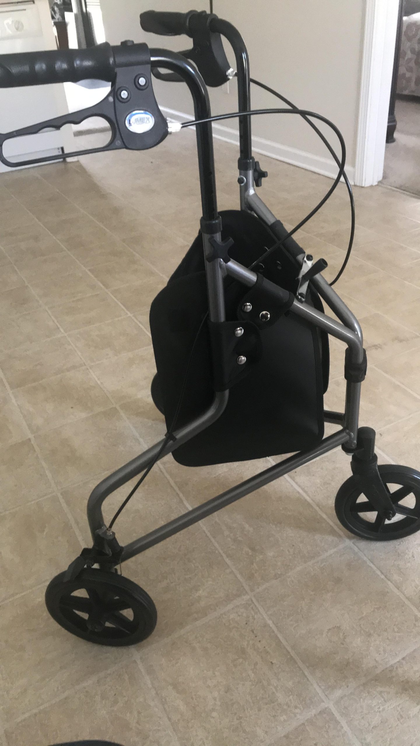 Lumex 3 Wheel Cruiser - Lightweight & Narrow Three Wheel Walkers for Seniors & Tight Spaces customer photo 2
