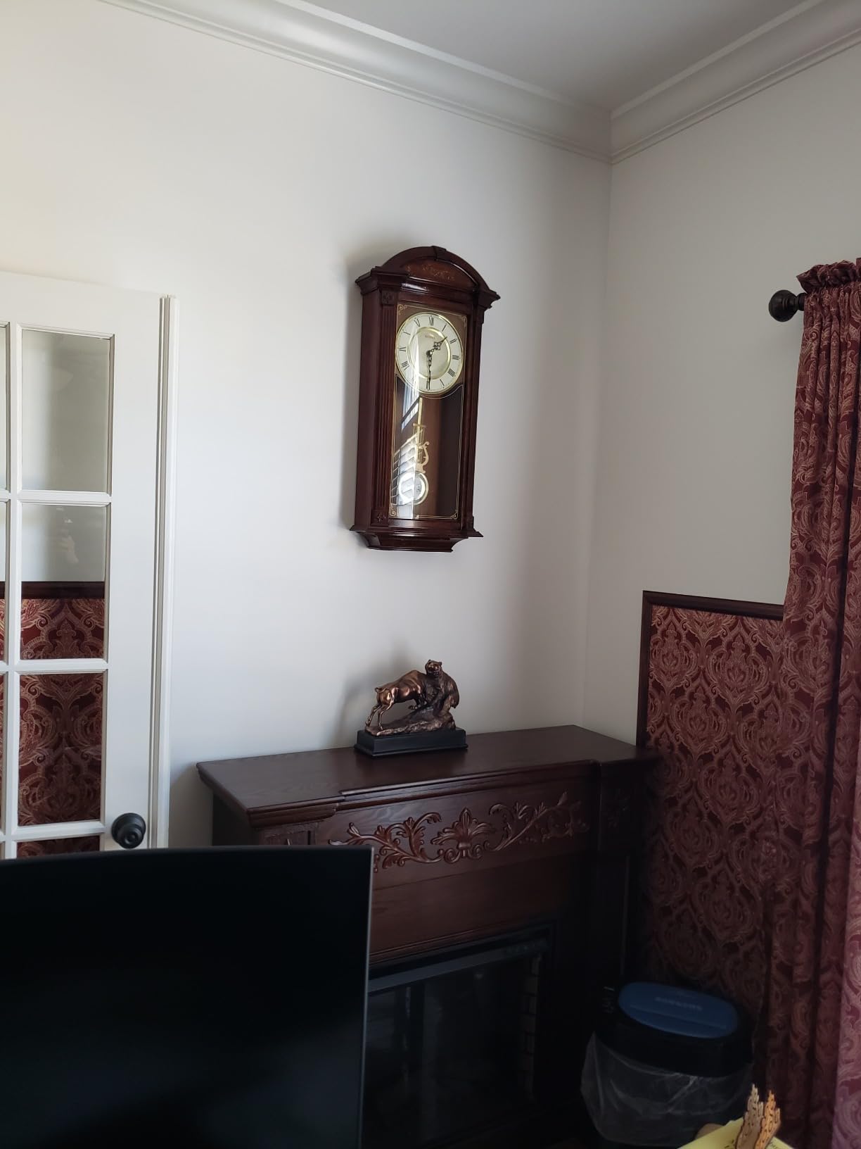 Bulova C4331 Hartwick Chiming Clock, Walnut 29.75 x 14 x 5.5 customer photo 2