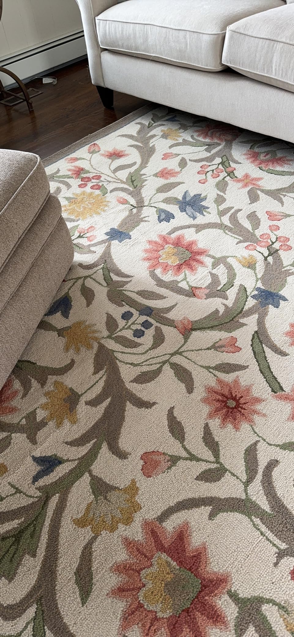 SAFAVIEH Chelsea Collection Area Rug - 9' x 12', Ivory, Hand-Hooked French Country Wool (HK248A) customer photo 1