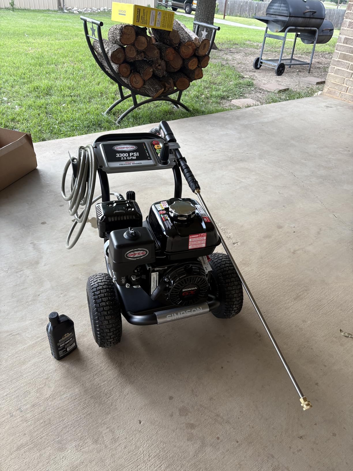 SIMPSON Cleaning PowerShot PS3228 3300 PSI Gas Pressure Washer, 2.5 GPM Honda GX200 Engine customer photo 1