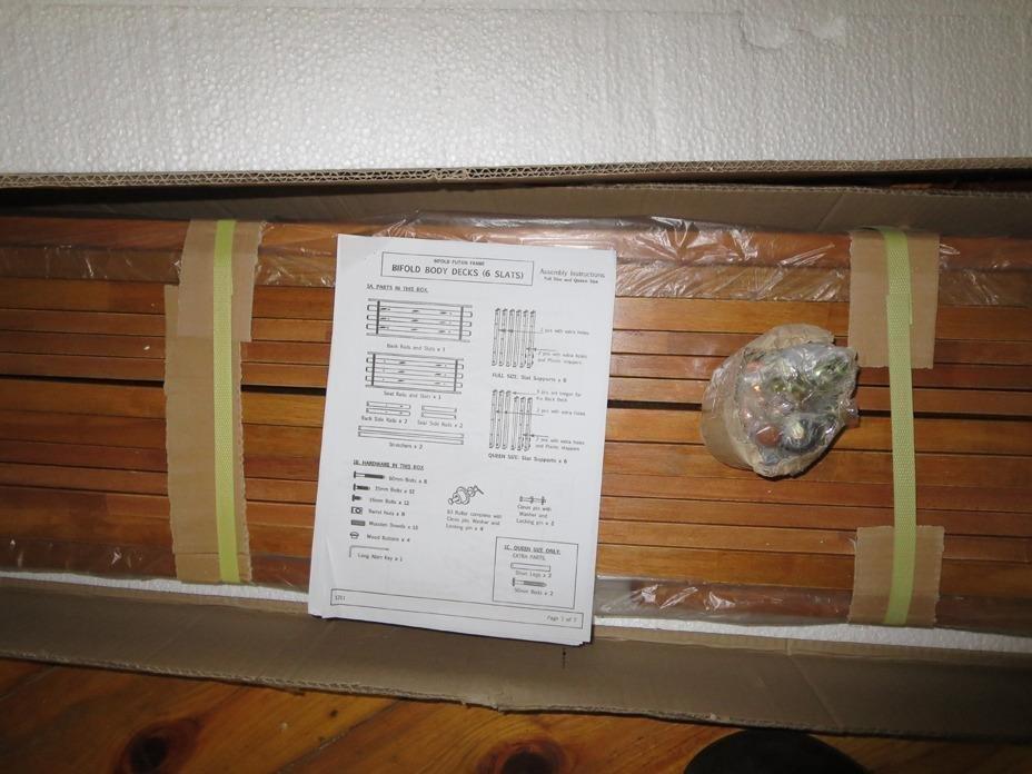 Arden Futon Frame - Queen Size (Frame Only), Solid Wood Construction customer photo 2