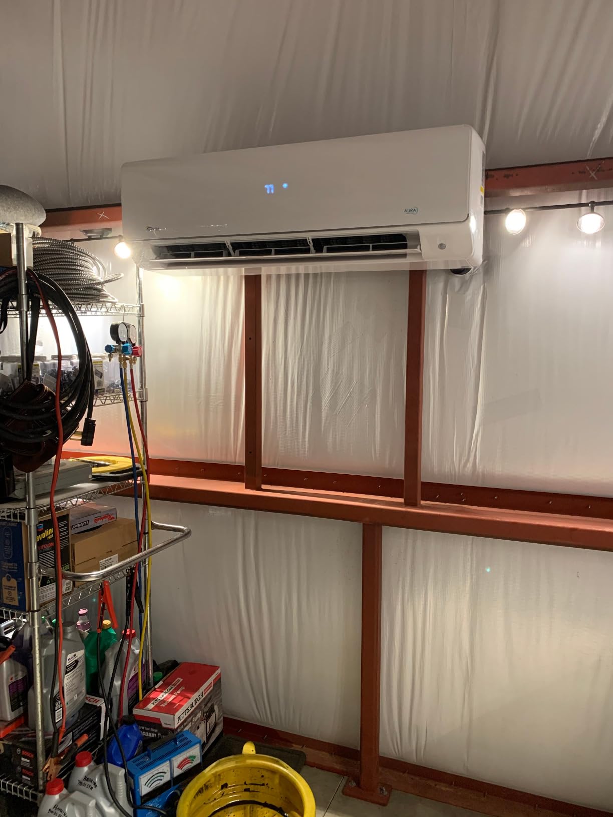 Senville AURA Series Mini Split Air Conditioner Inverter Heat Pump, 24000 BTU, Works with Alexa, Energy Star, White customer photo 2