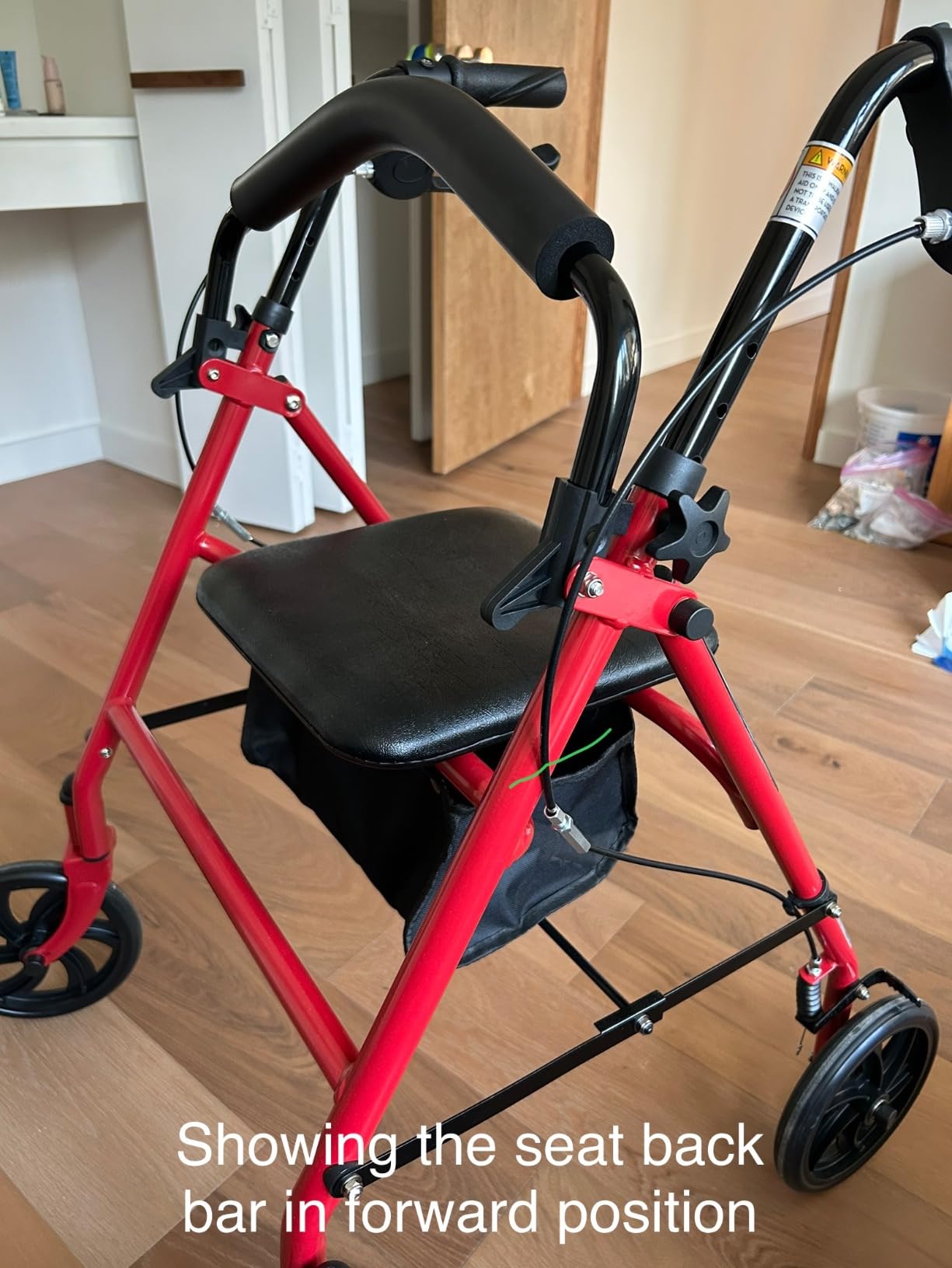 Drive Medical Rollator Walker with Seat - Stable Mobility Support - Height Adjustable - Durable Steel Frame Construction - Smooth 7.5